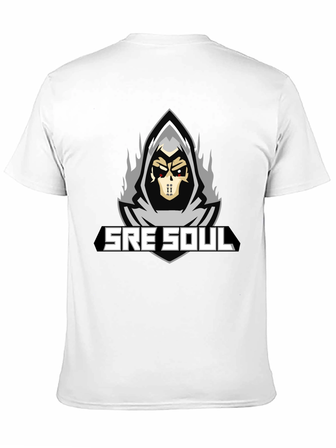 SRE SOUL Graphic T-Shirt - Grim Reaper Design