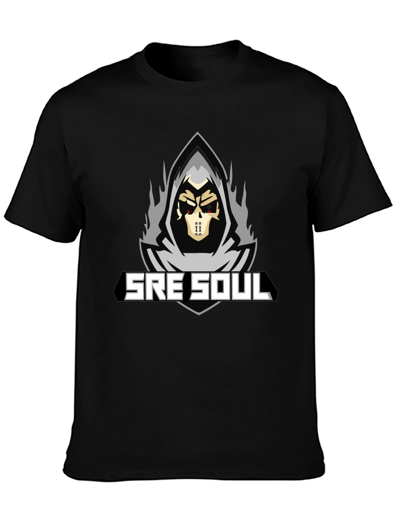 SRE SOUL Graphic T-Shirt - Grim Reaper Design
