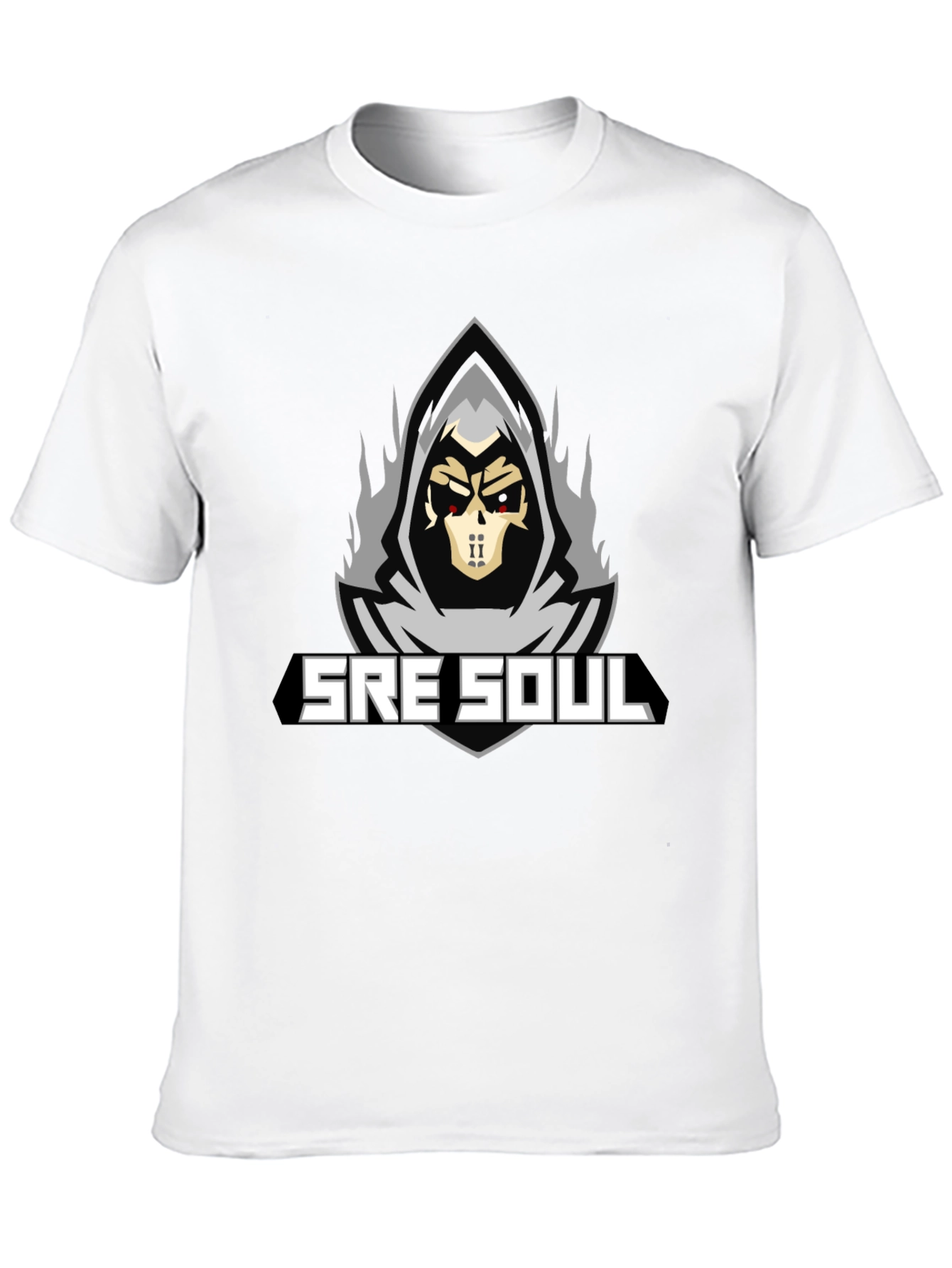 SRE SOUL Graphic T-Shirt - Grim Reaper Design