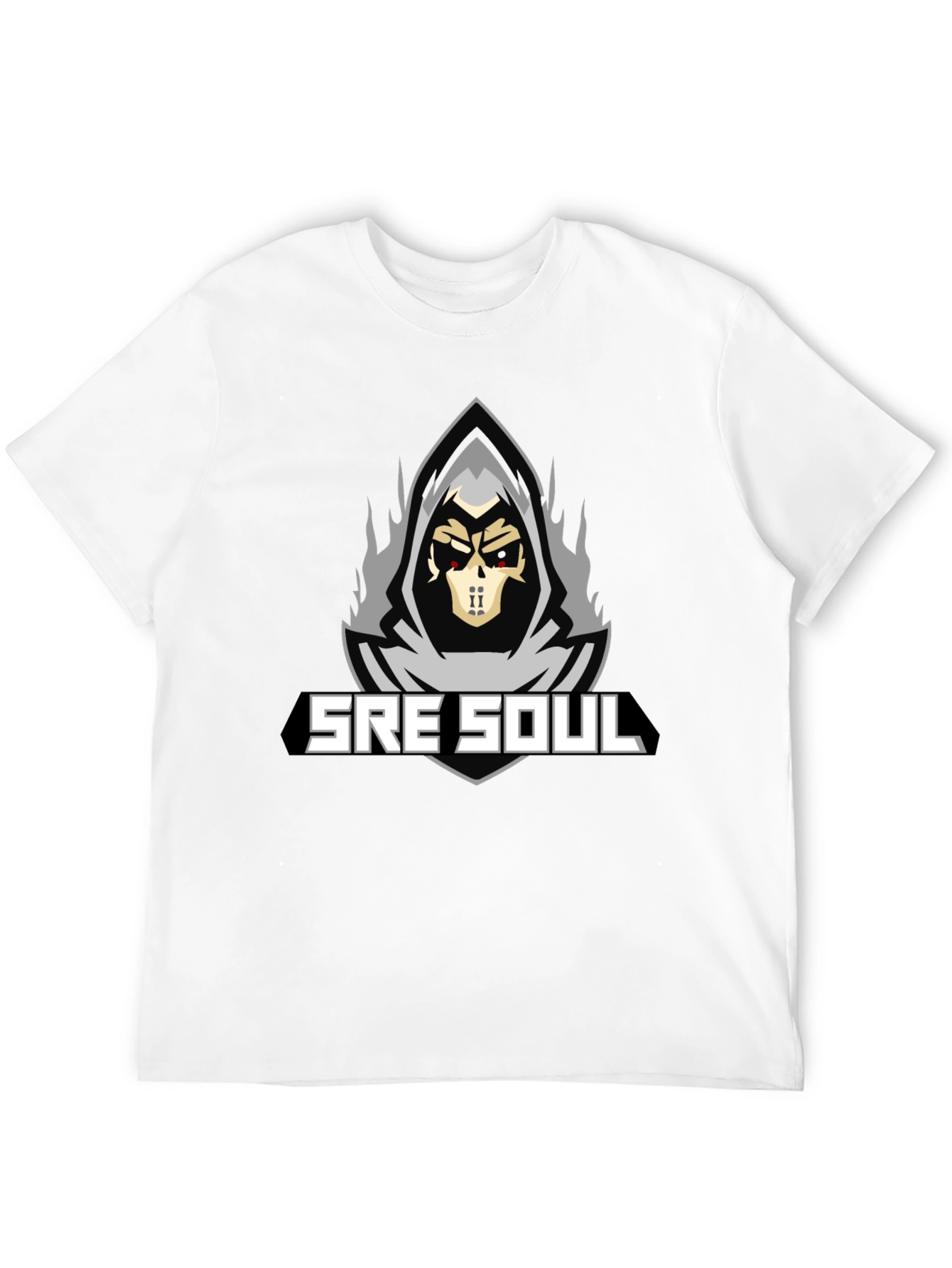 SRE SOUL Graphic T-Shirt - Grim Reaper Design