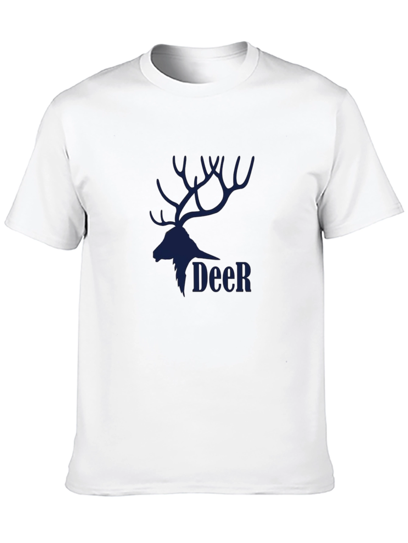 Black Deer Graphic T-Shirt for Men