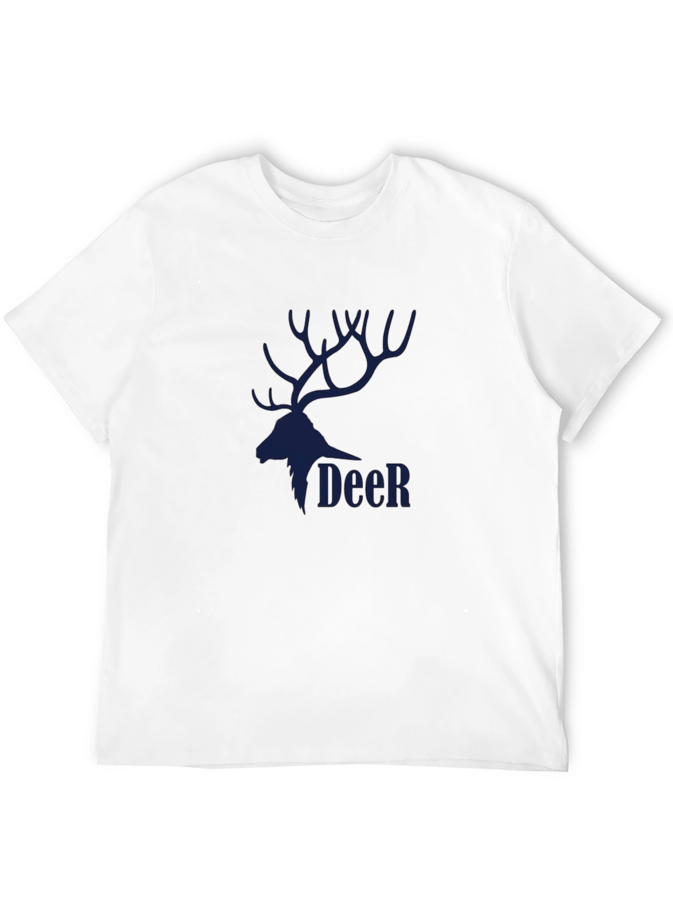 Black Deer Graphic T-Shirt for Men