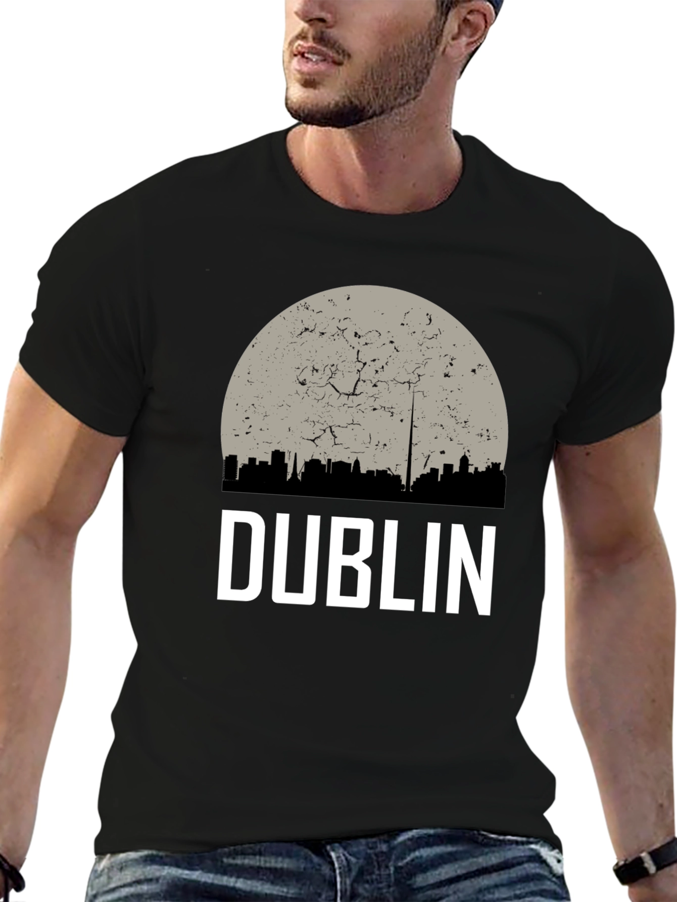 Dublin Ireland Skyline Graphic Tee