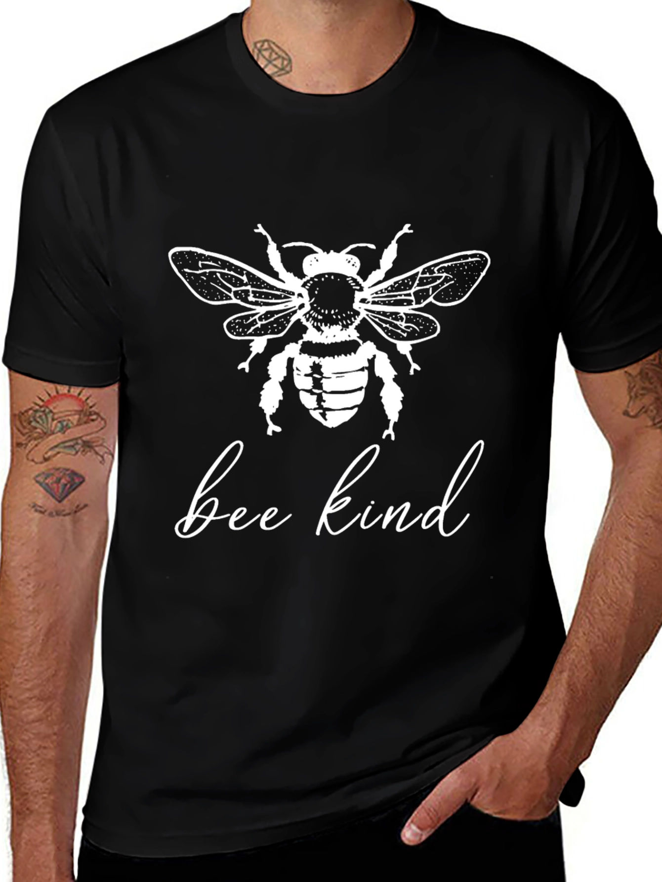 Bee Kind T-Shirt - Black Graphic Tee