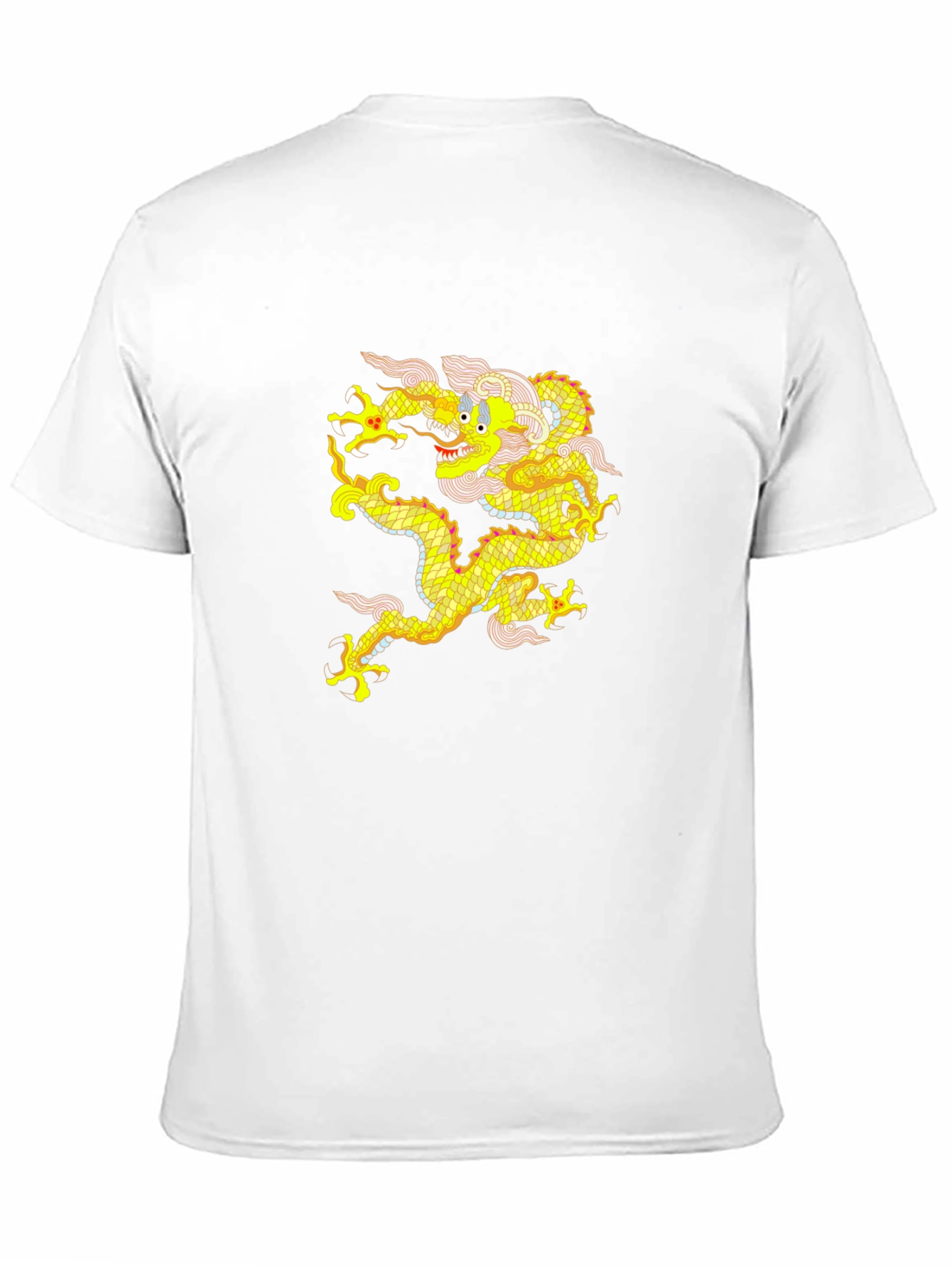 Golden Dragon Graphic Tee - Mens Black T-Shirt