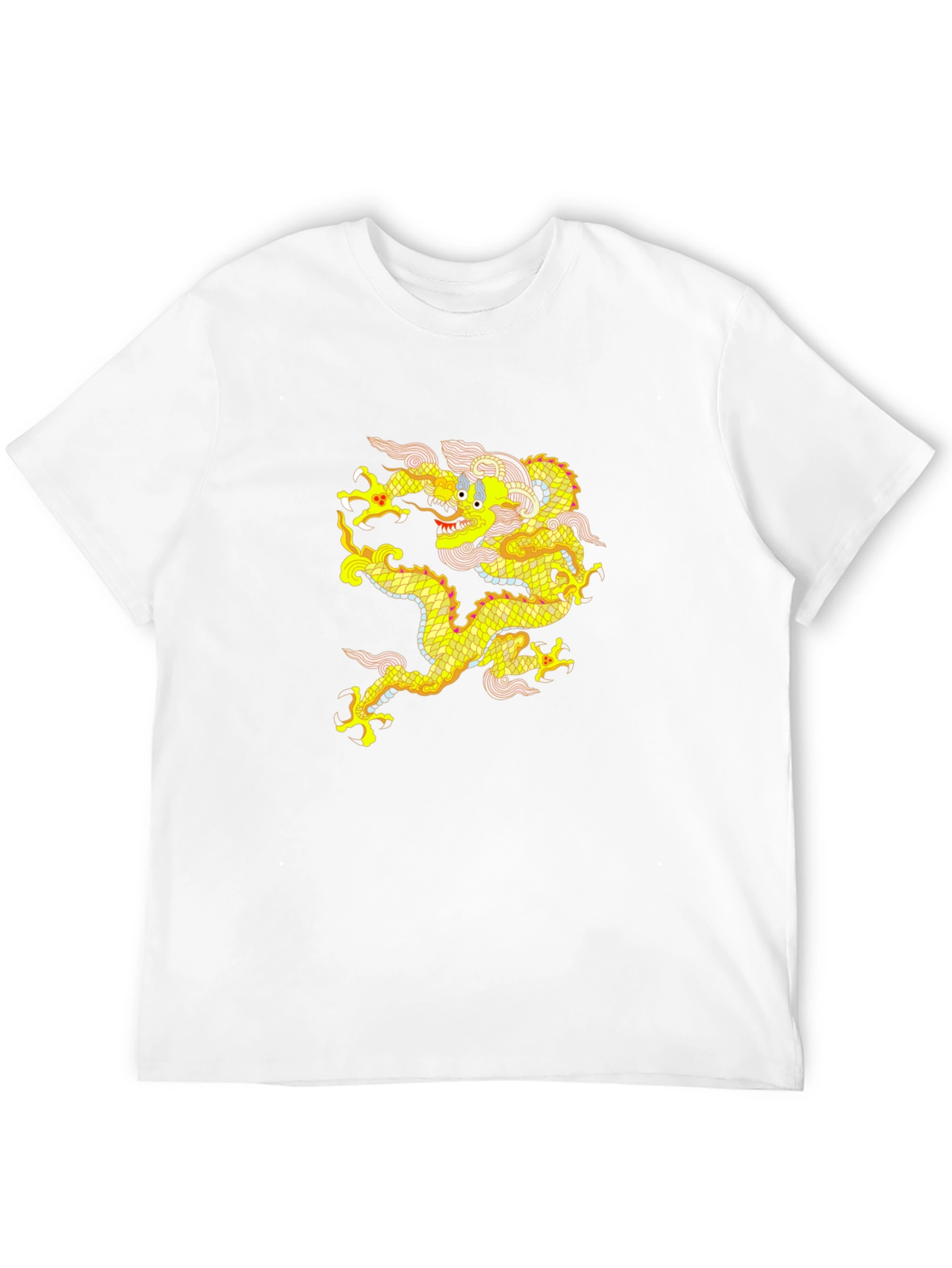 Golden Dragon Graphic Tee - Mens Black T-Shirt