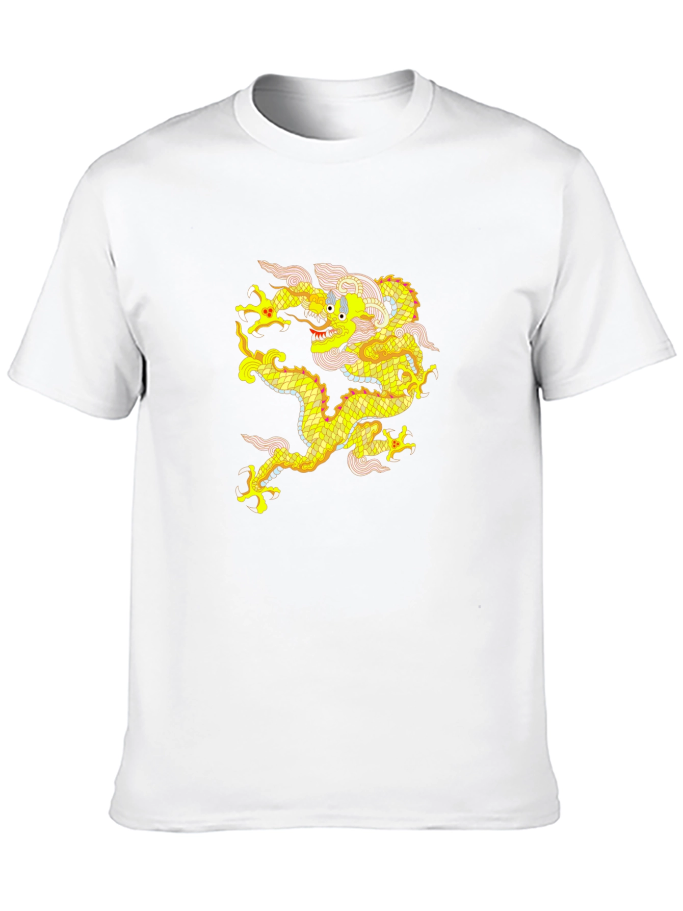 Golden Dragon Graphic Tee - Mens Black T-Shirt