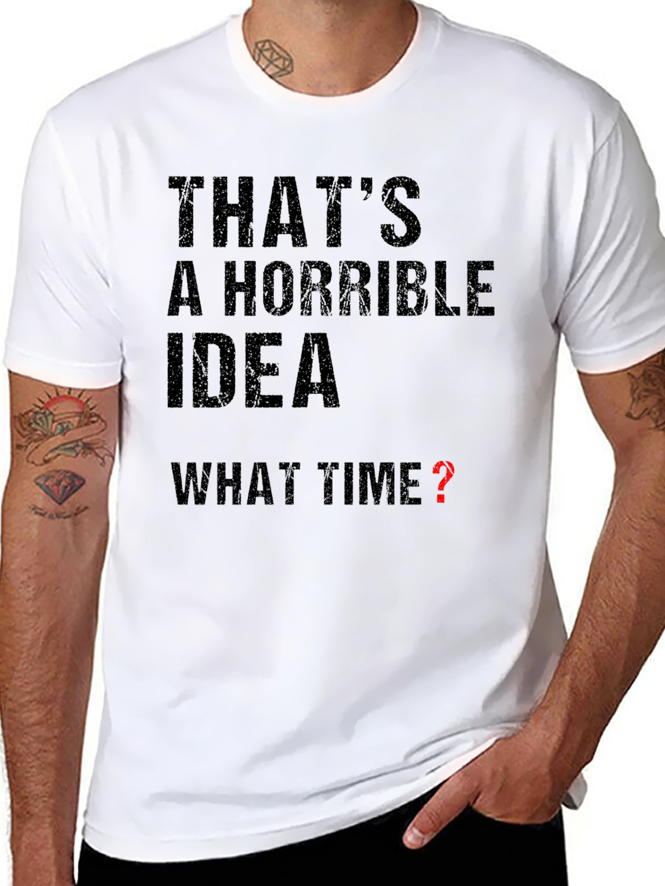 Horrible Idea - What Time? Graphic T-Shirt