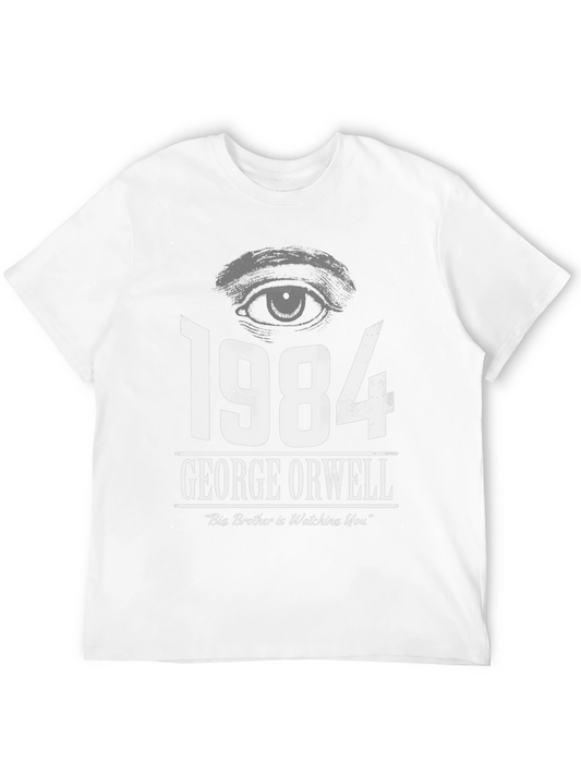 1984 George Orwell Big Brother is Watching You Black T-Shirt