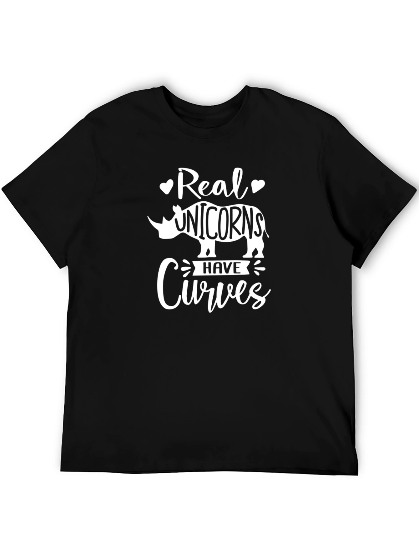 Real Unicorns Have Curves Graphic T-Shirt