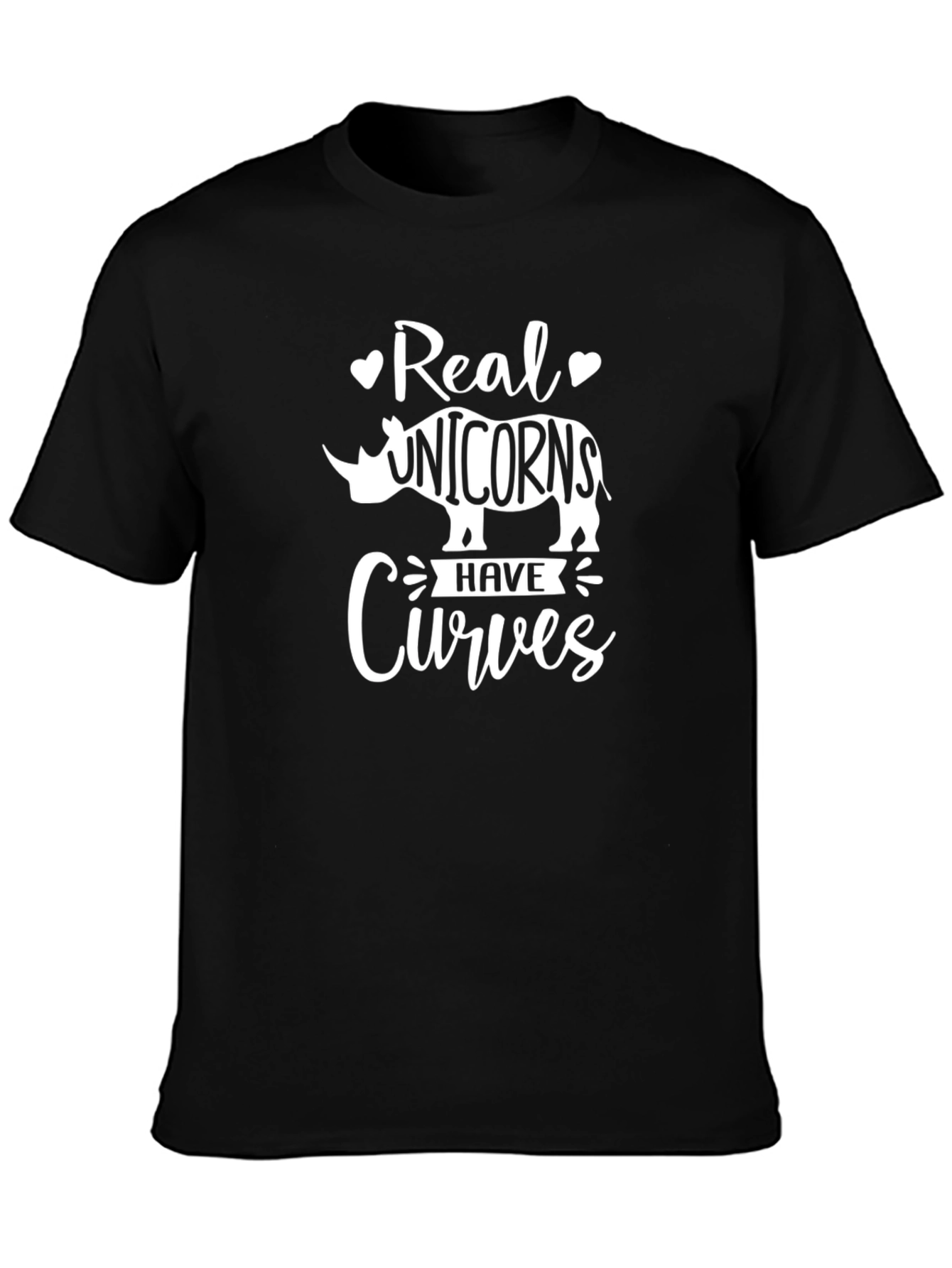 Real Unicorns Have Curves Graphic T-Shirt