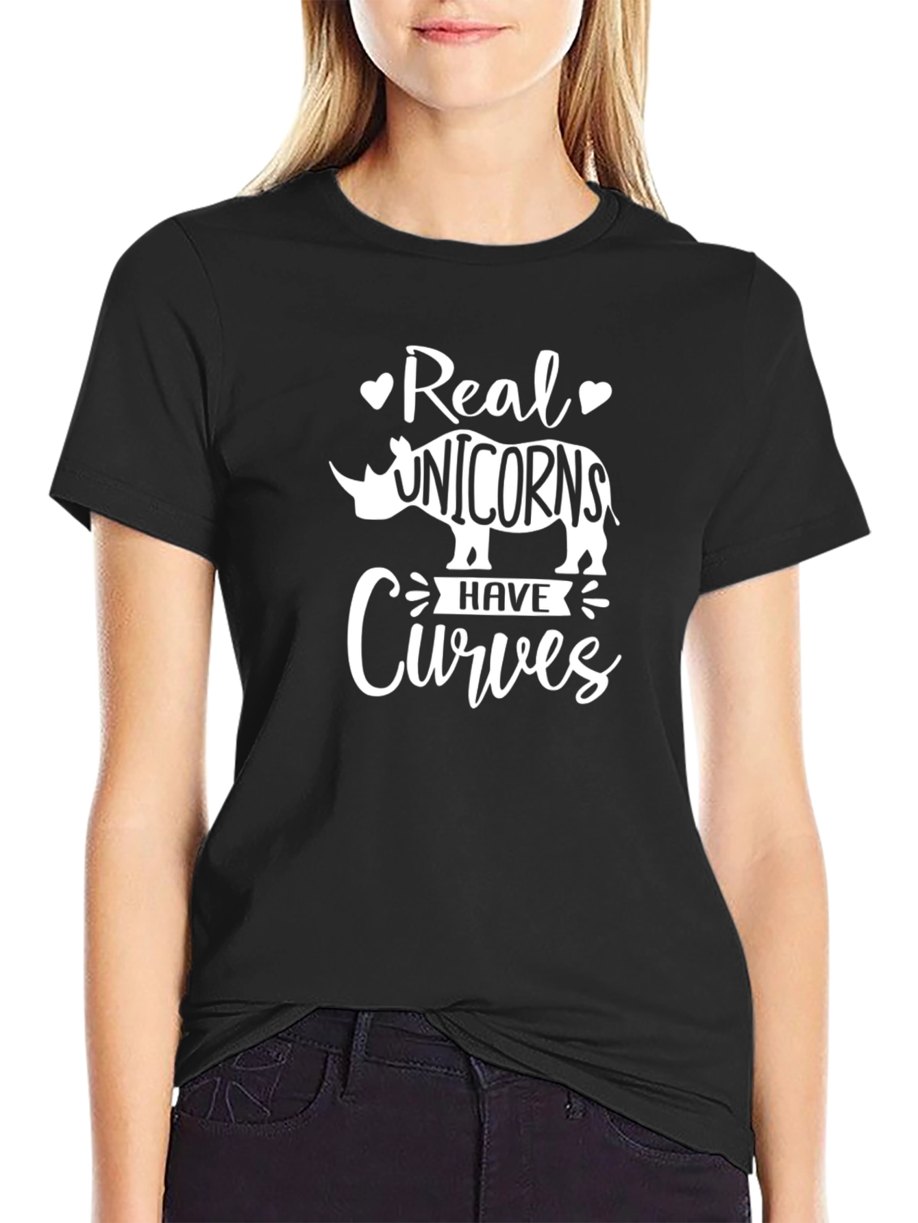 Real Unicorns Have Curves Graphic T-Shirt