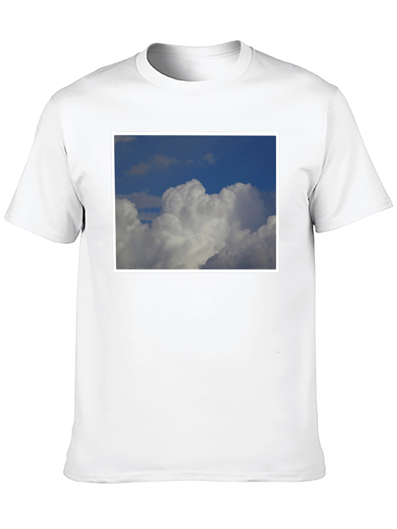 Cloudscape Graphic Tee - Soft Black Cotton Comfort