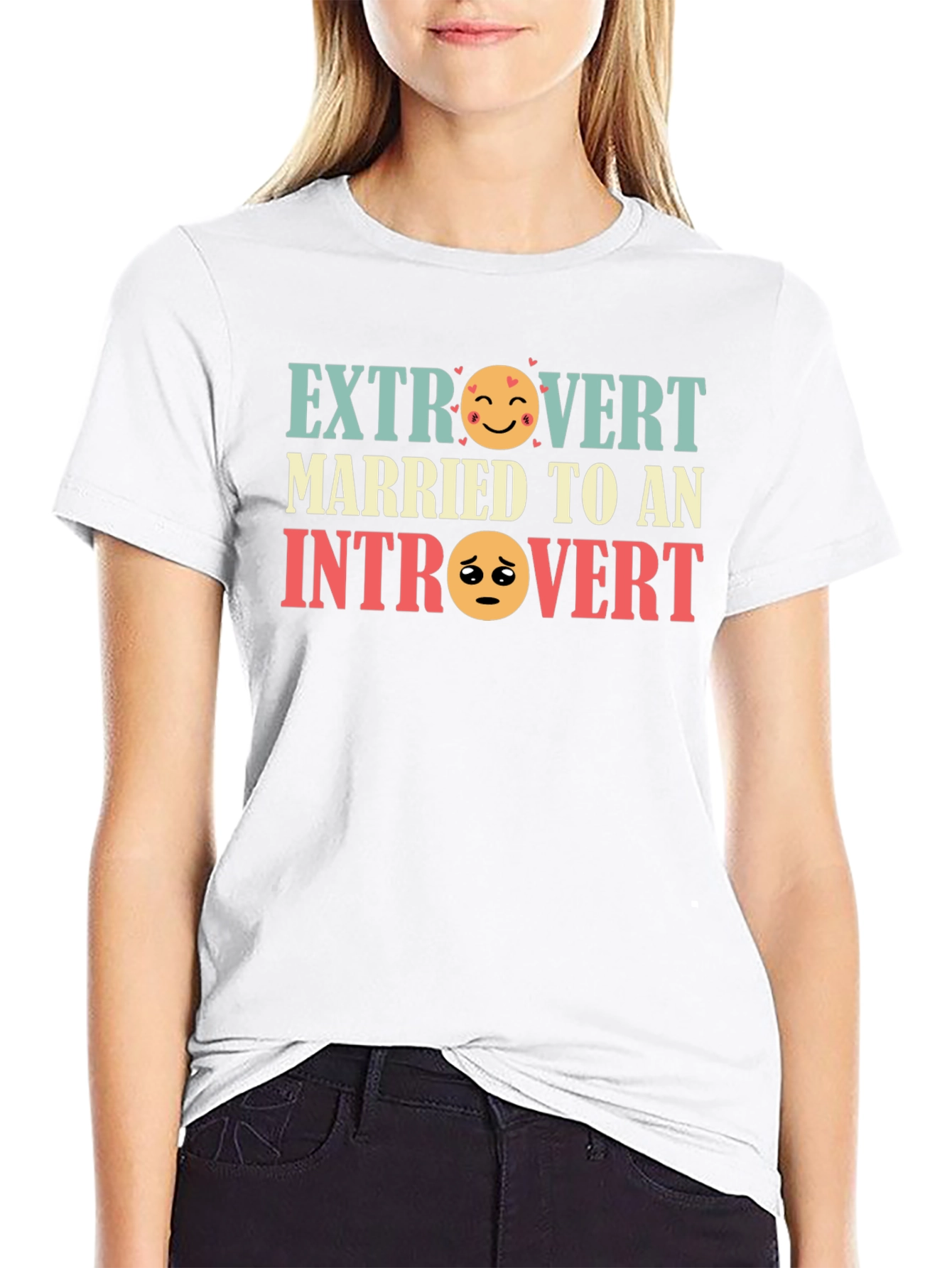 Extrovert Introvert Married Couple Graphic T-Shirt