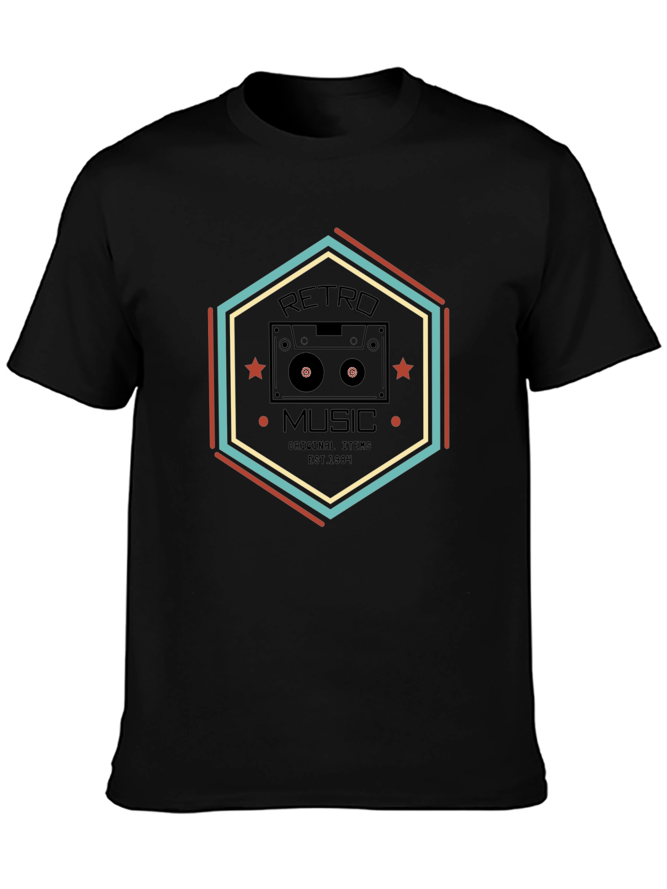 Retro Music Cassette Graphic Tee