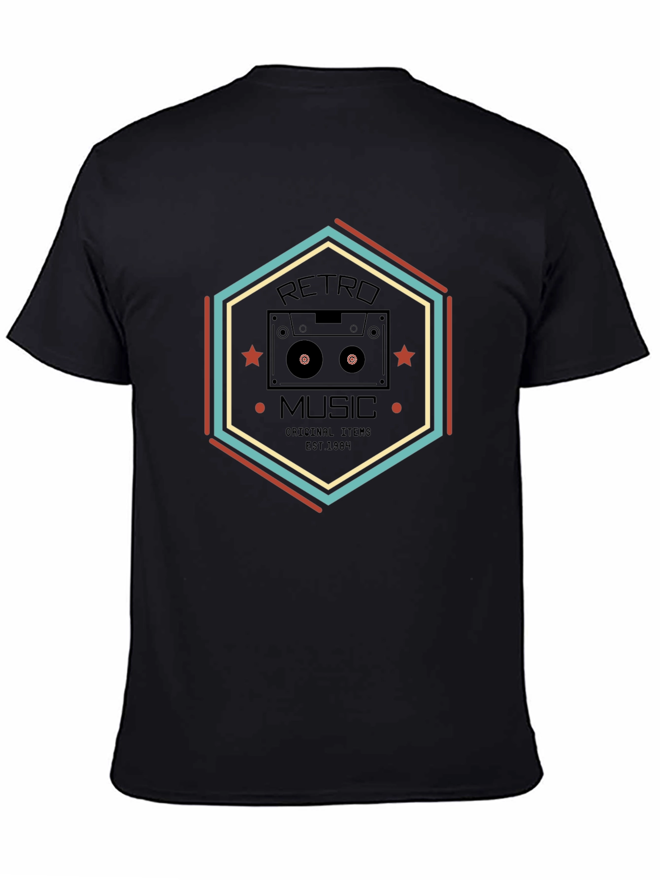 Retro Music Cassette Graphic Tee