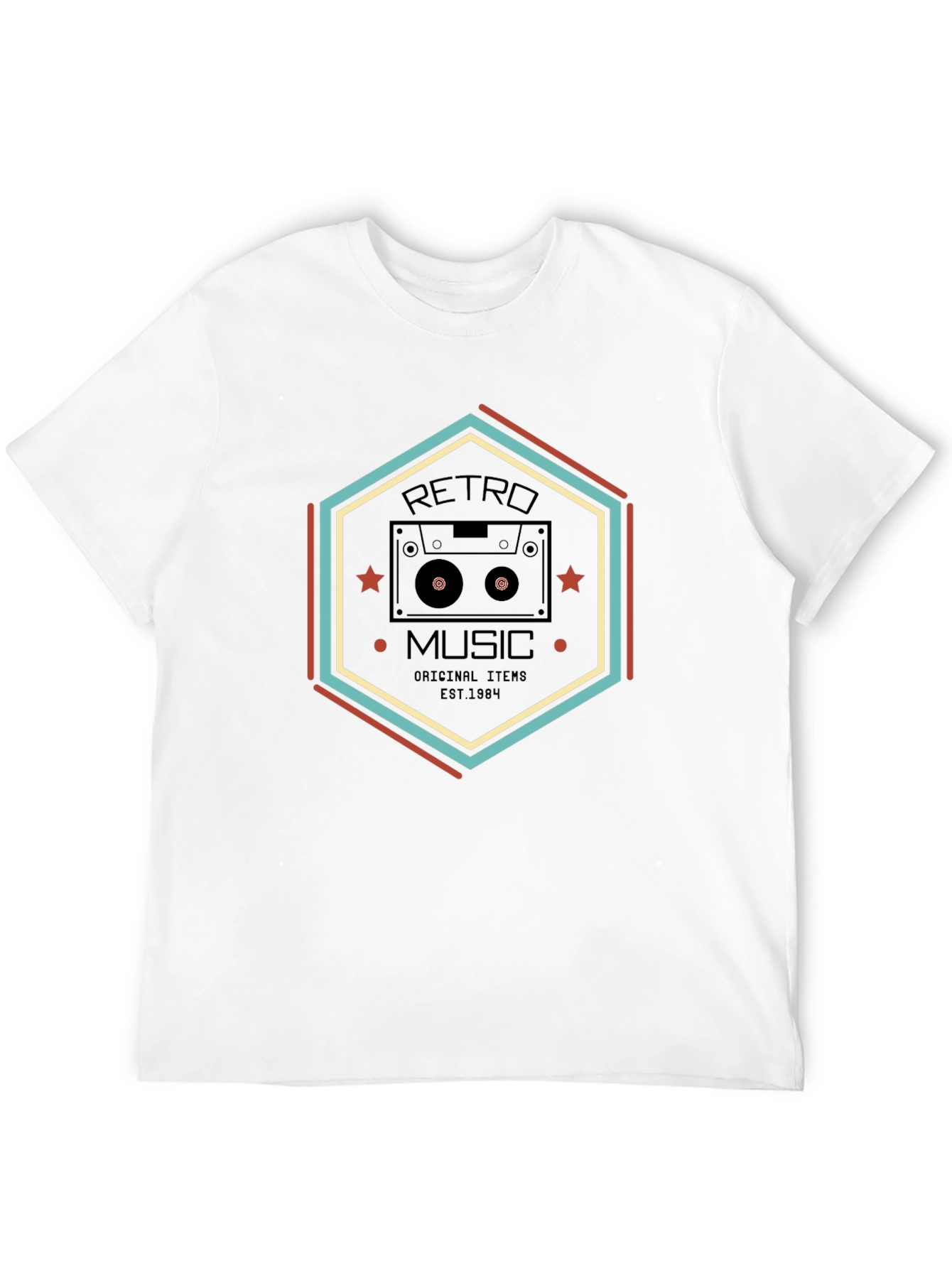 Retro Music Cassette Graphic Tee