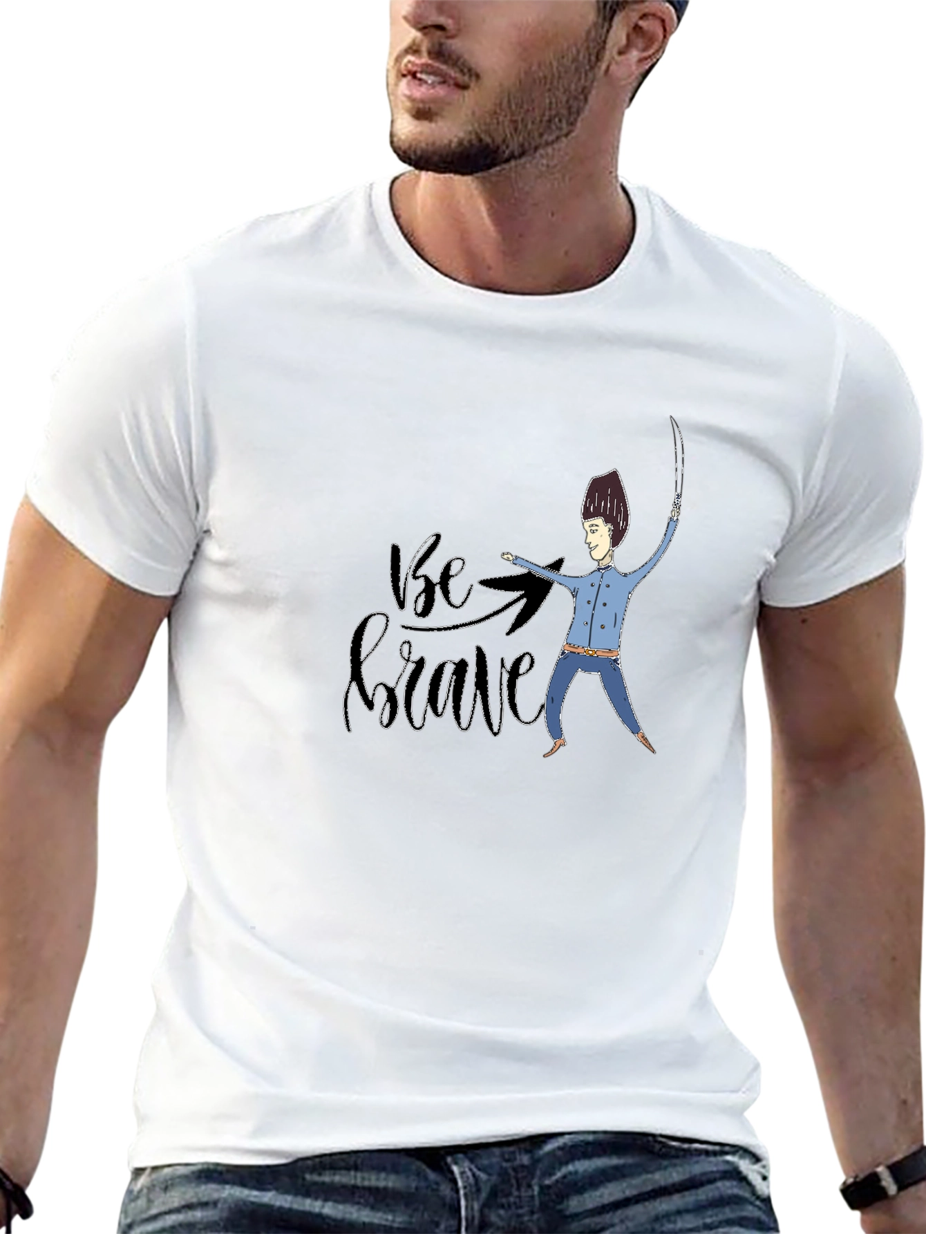 Be Brave T-Shirt - Graphic Novelty Print