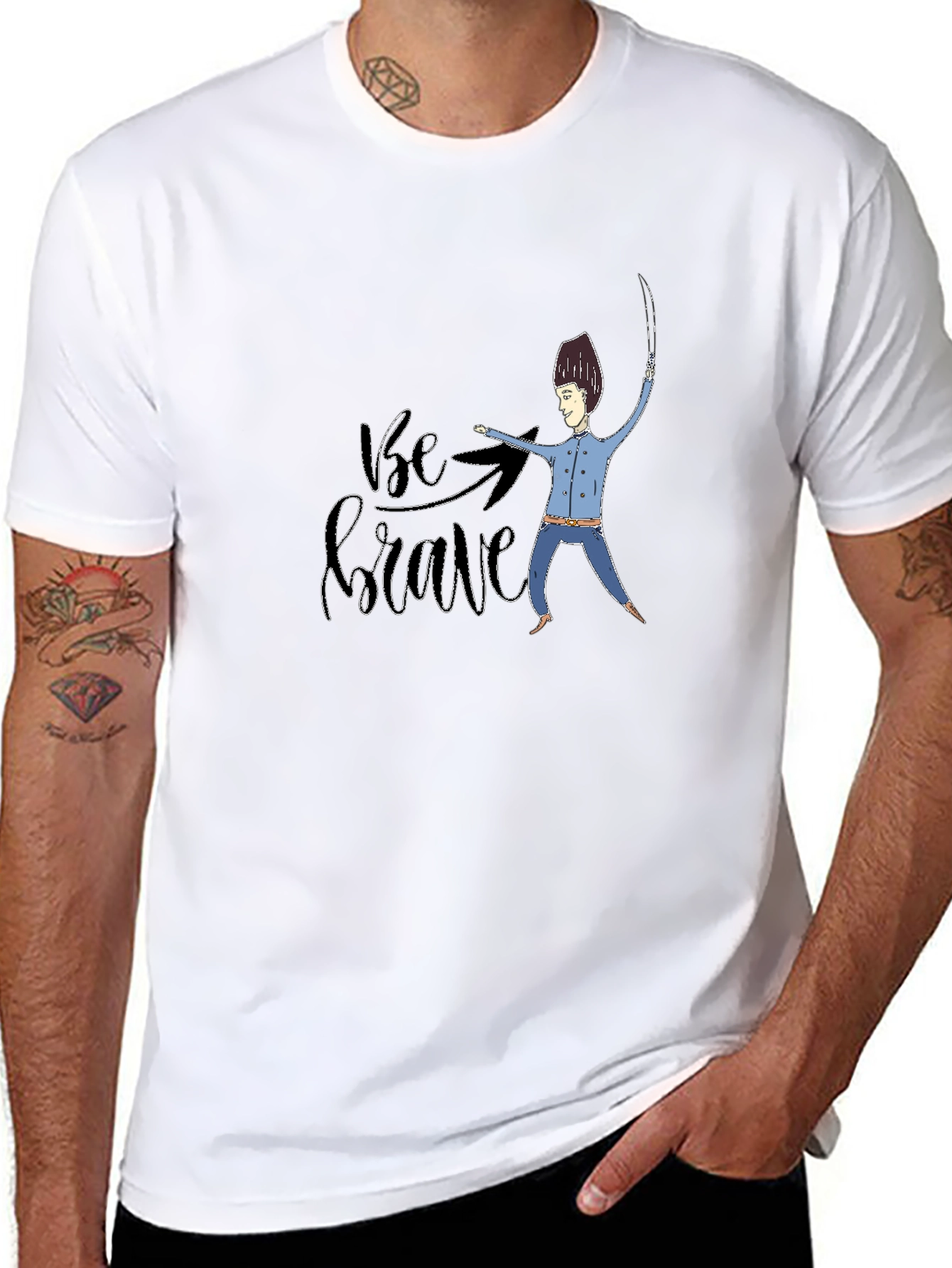 Be Brave T-Shirt - Graphic Novelty Print
