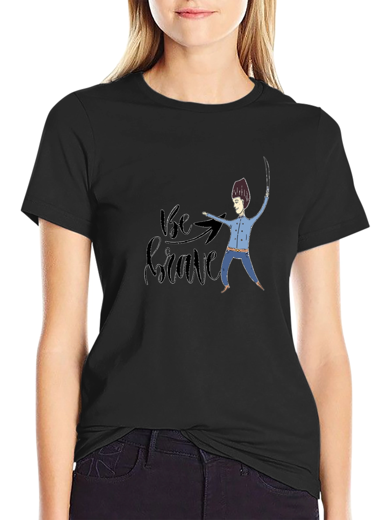 Be Brave T-Shirt - Graphic Novelty Print
