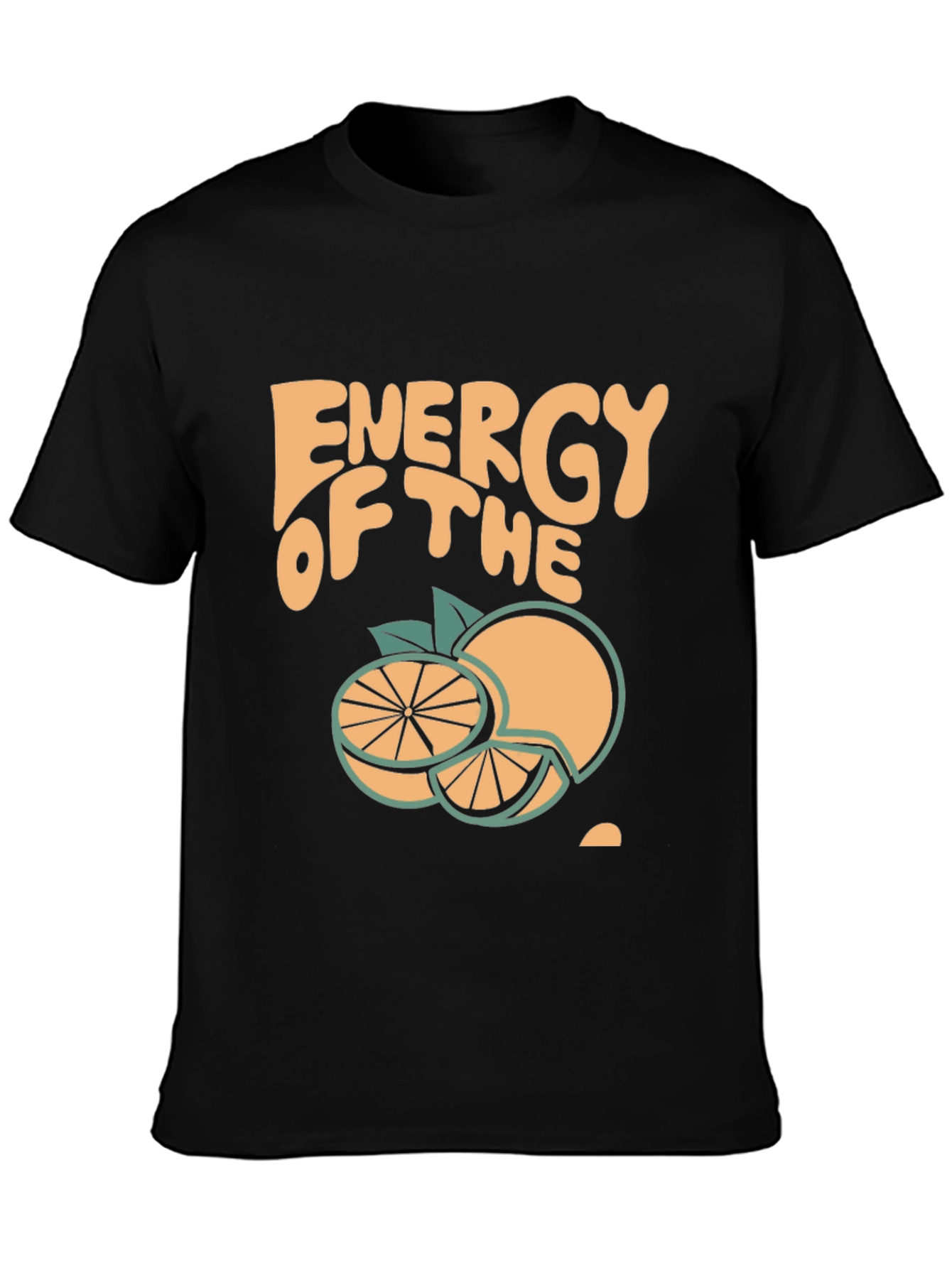 Energy of the Orange Graphic Tee - Black