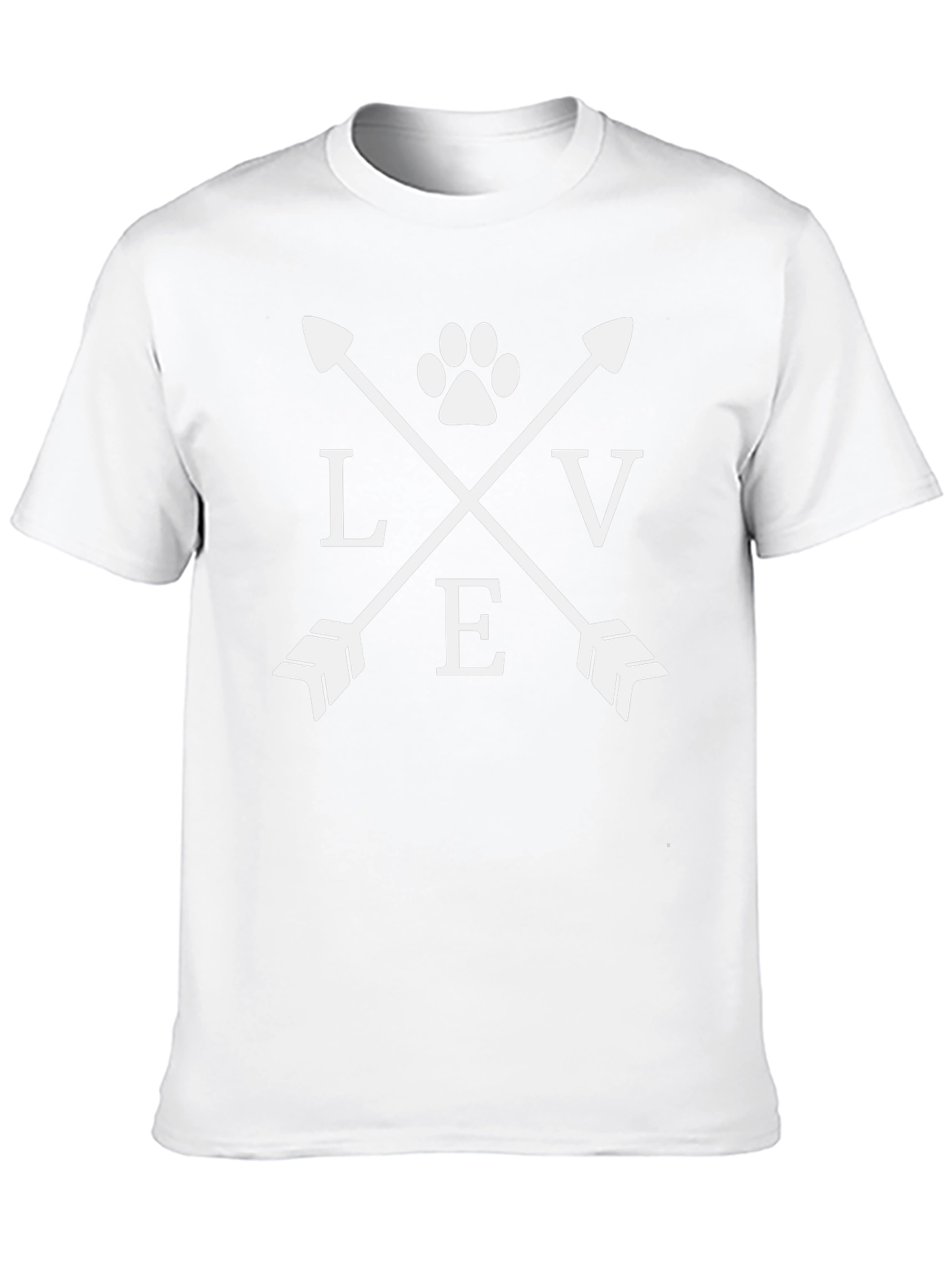 Love Paw Print Arrow T-Shirt