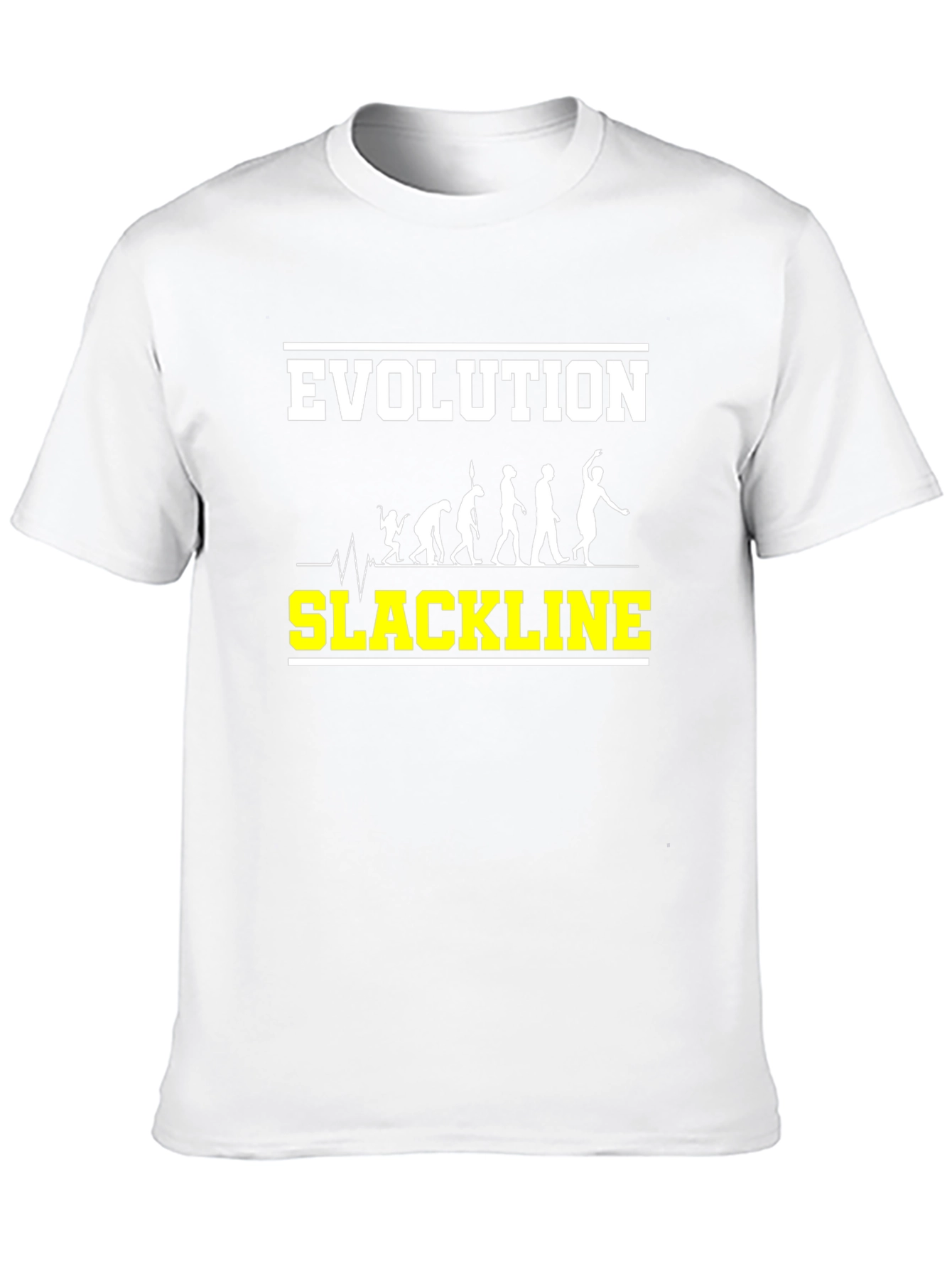 Evolution of Slackline Black T-Shirt