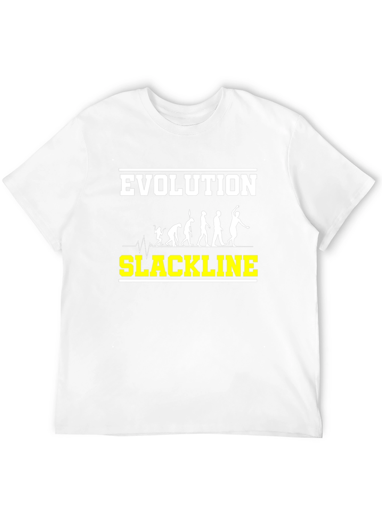 Evolution of Slackline Black T-Shirt