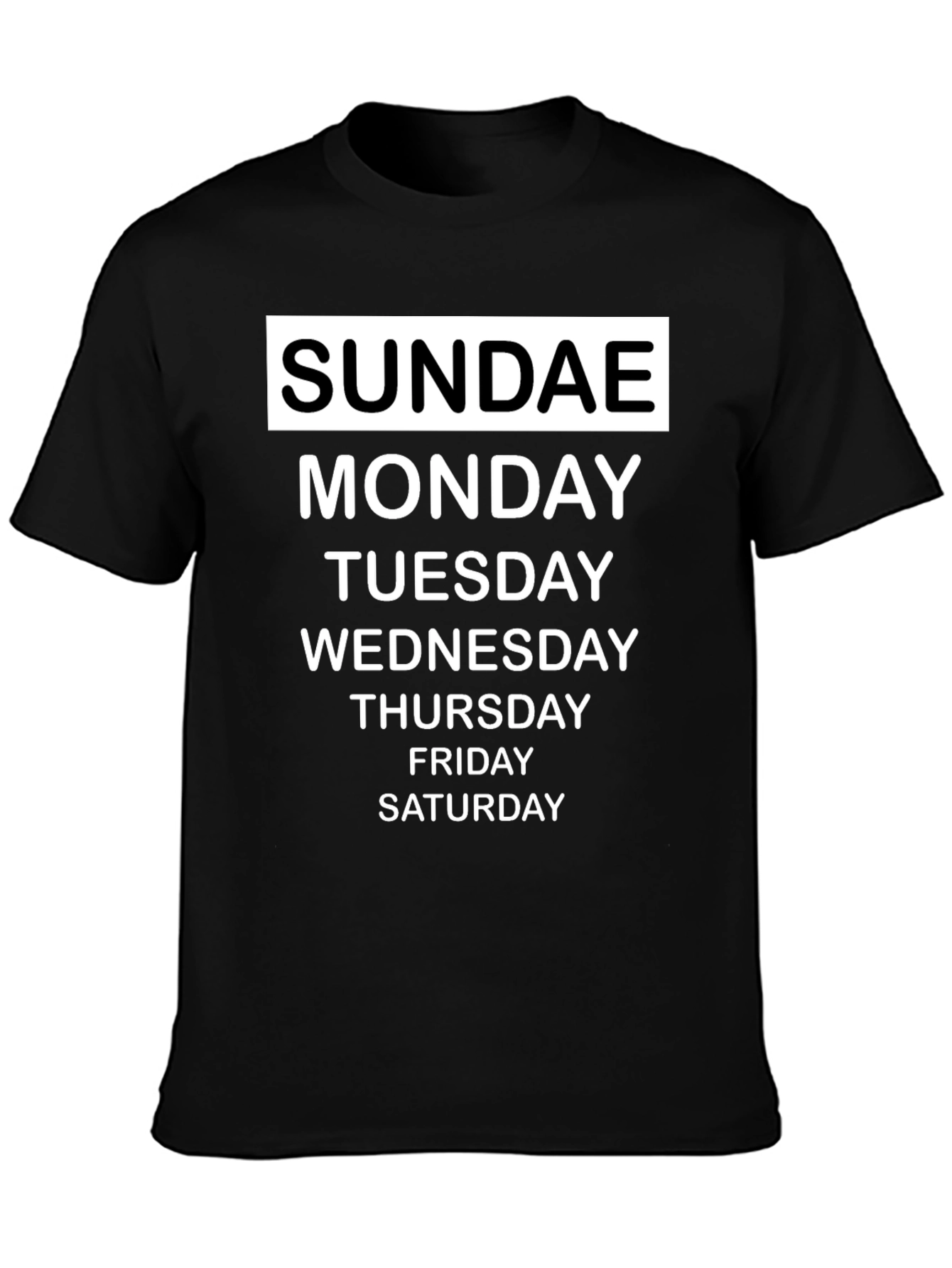 Days of the Week Graphic T-Shirt