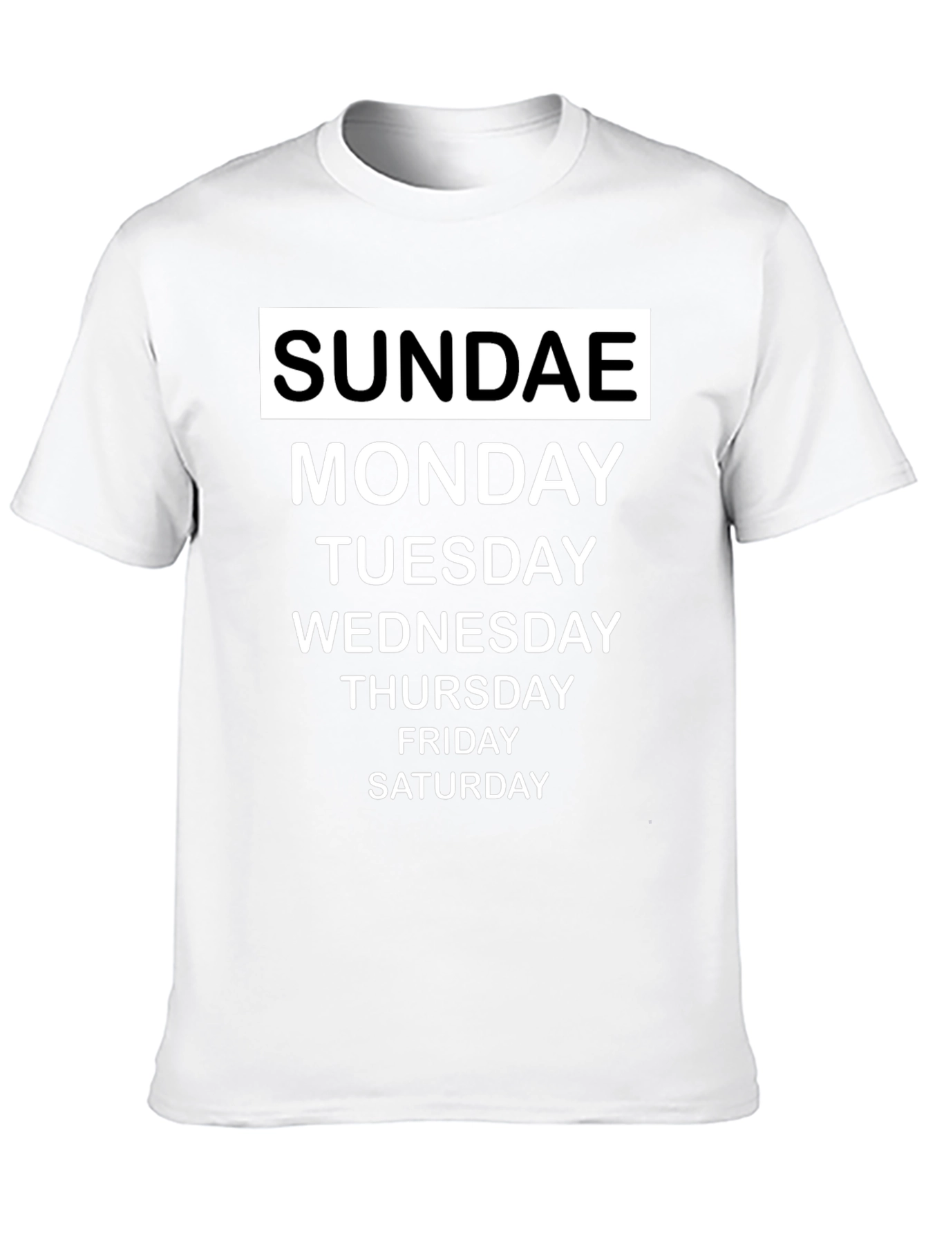 Days of the Week Graphic T-Shirt