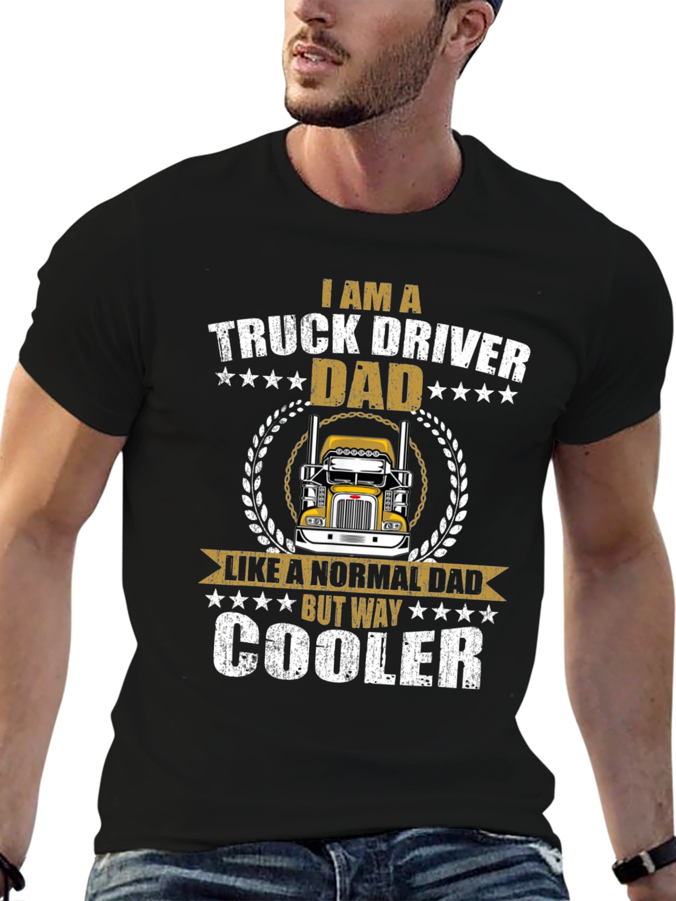 Truck Driver Dad T-Shirt - Cool Fathers Day Gift