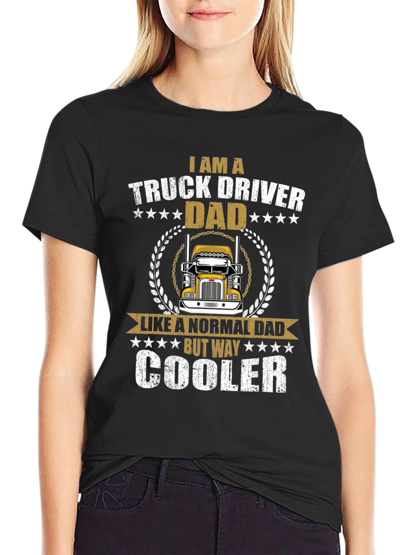 Truck Driver Dad T-Shirt - Cool Fathers Day Gift