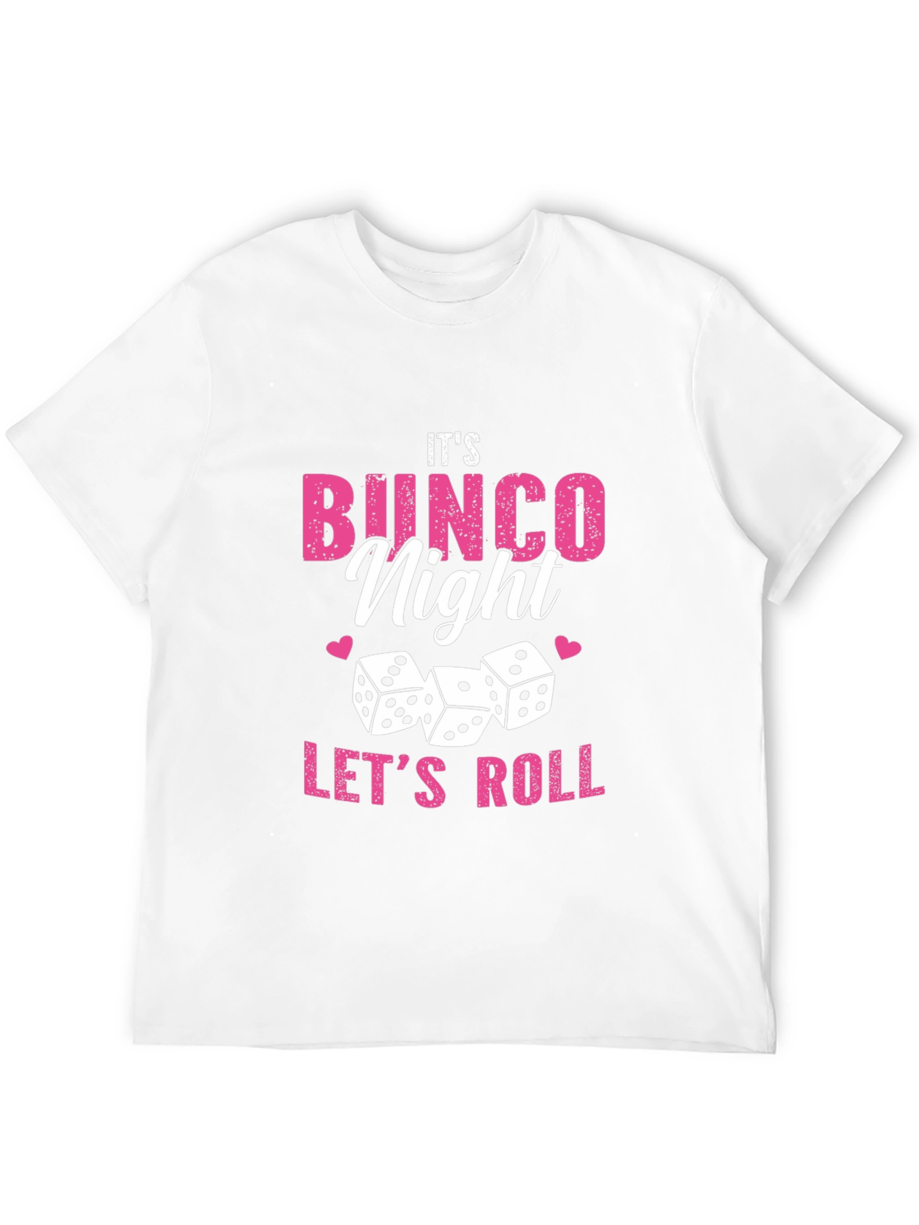 Its Bingo Night Lets Roll Black Graphic Tee