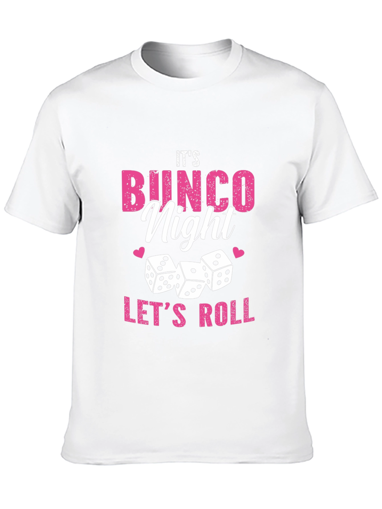 Its Bingo Night Lets Roll Black Graphic Tee