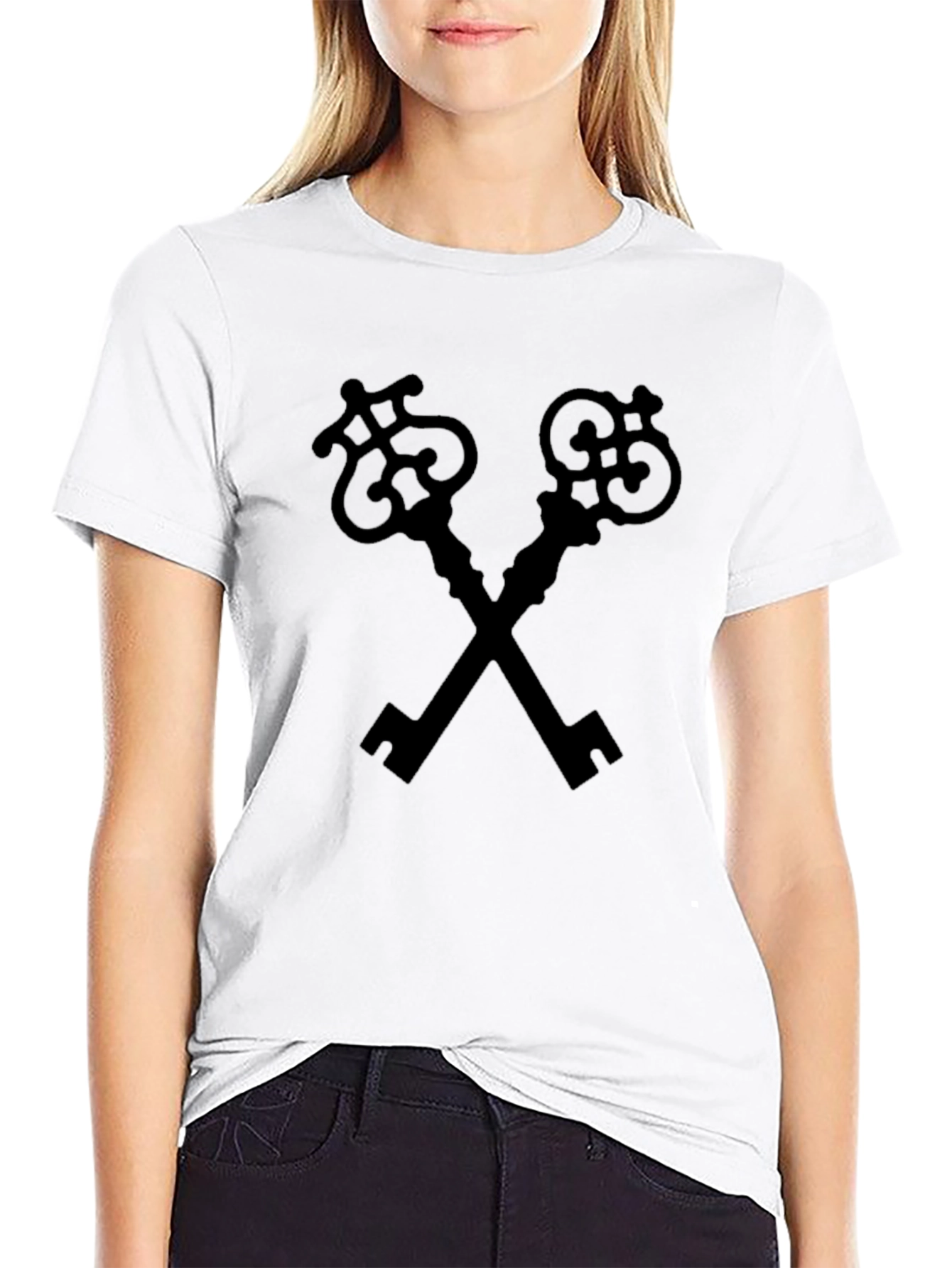 Crossed Keys Graphic Tee - Classic Style