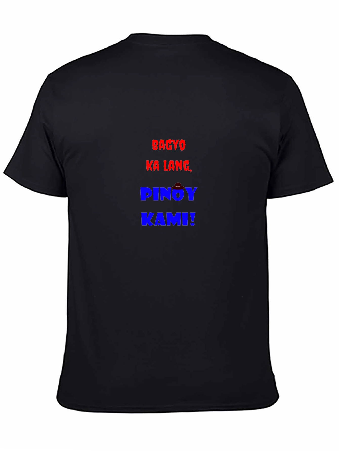 Pinoy Kami! Graphic Print T-Shirt - Black
