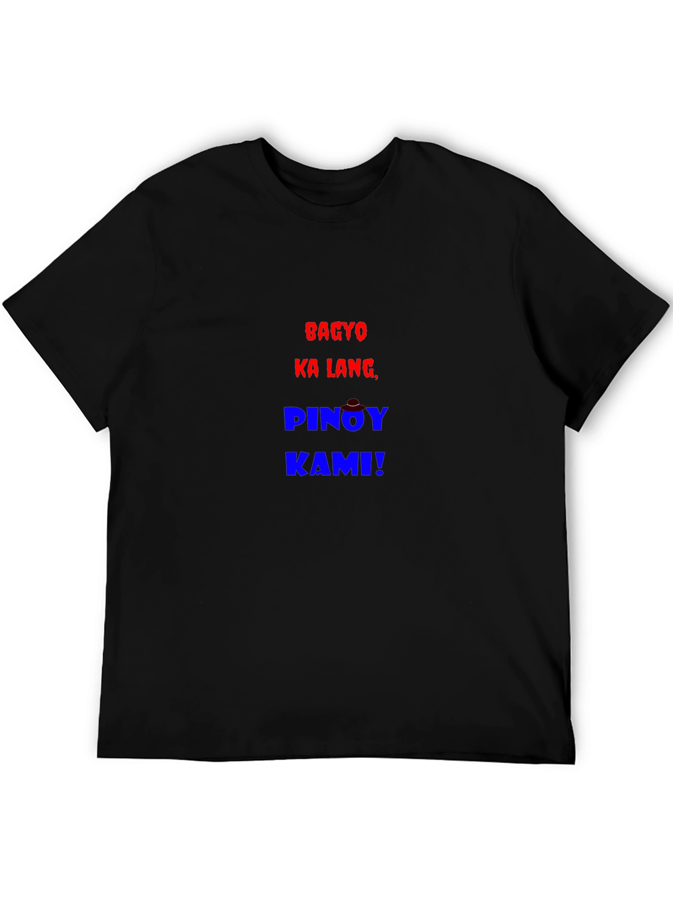 Pinoy Kami! Graphic Print T-Shirt - Black