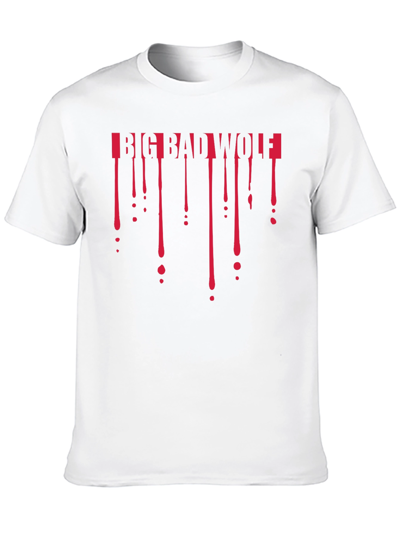 Big Bad Wolf Dripping T-Shirt - Black