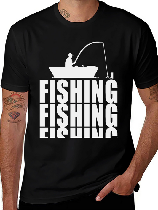 Fishing Graphic Tee | Casual Cotton Shirt