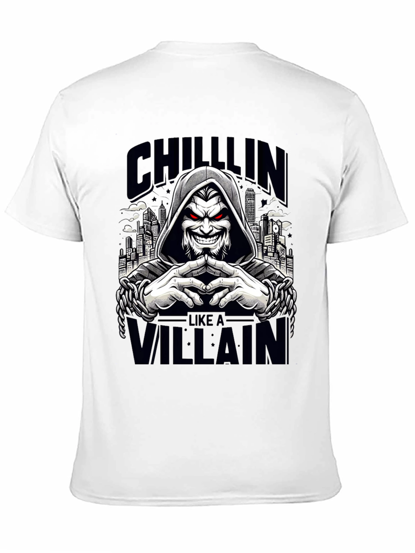 Chillin Like a Villain Graphic Tee - Black