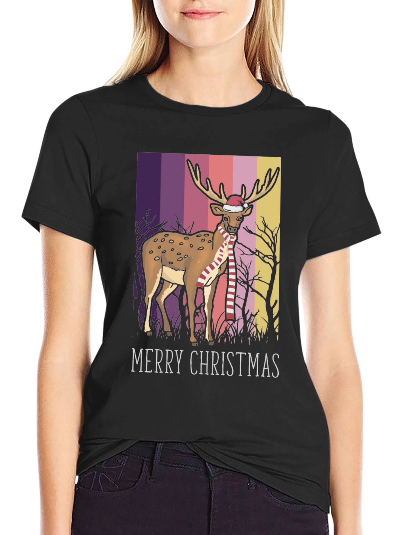 Christmas Deer Graphic Tee