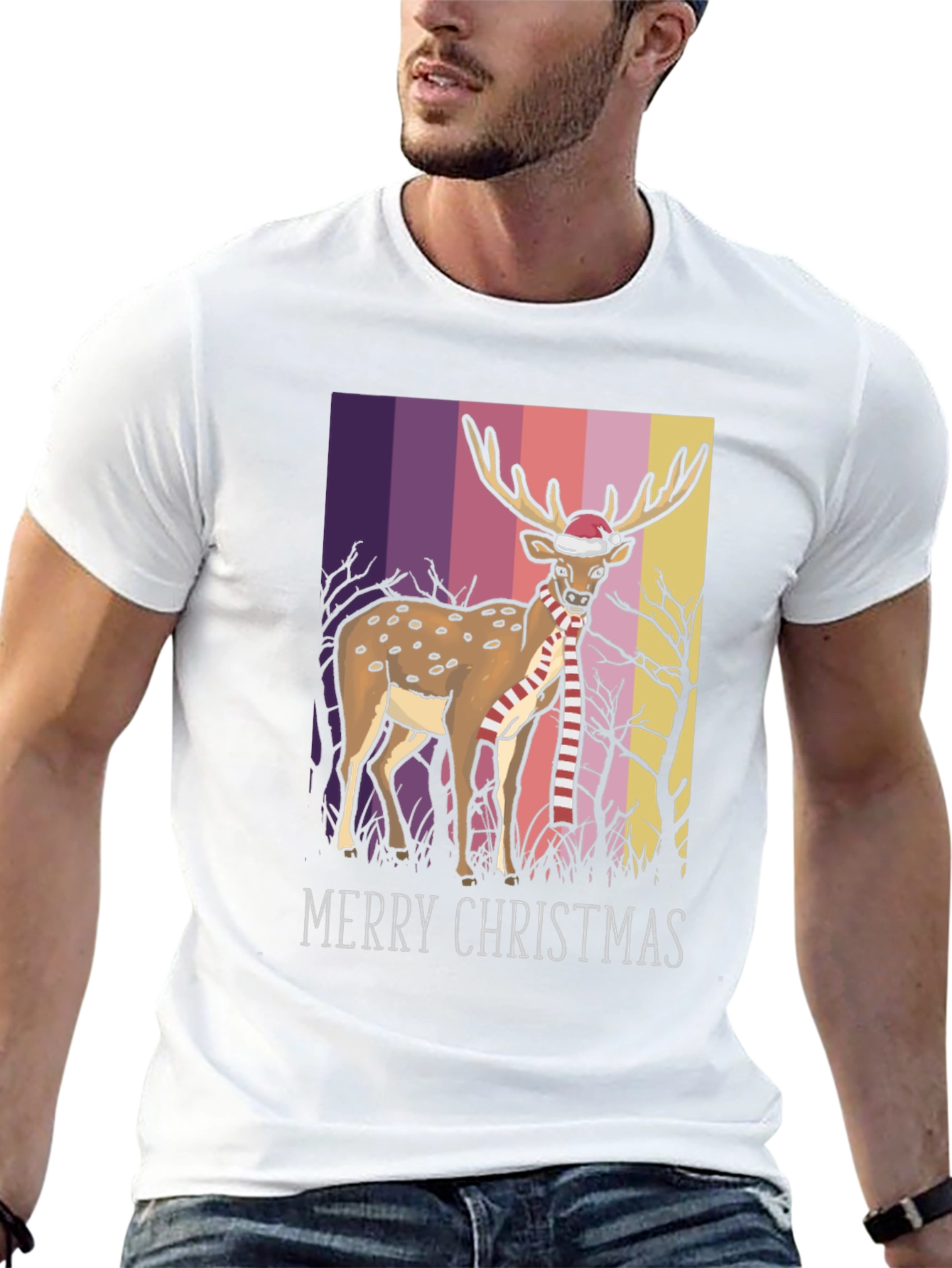 Christmas Deer Graphic Tee