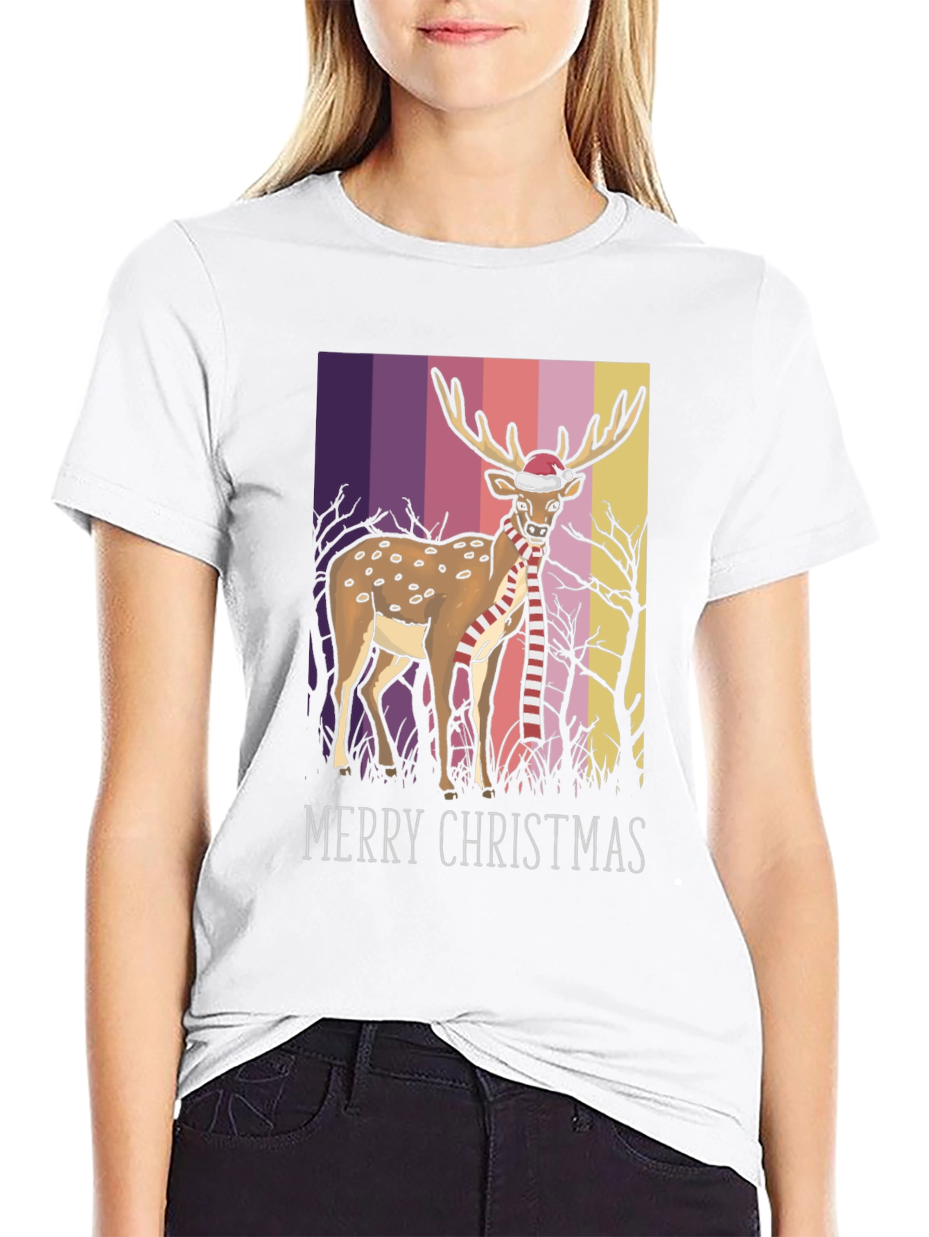 Christmas Deer Graphic Tee