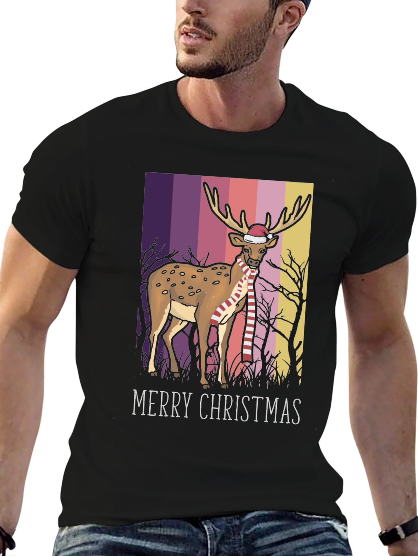 Christmas Deer Graphic Tee