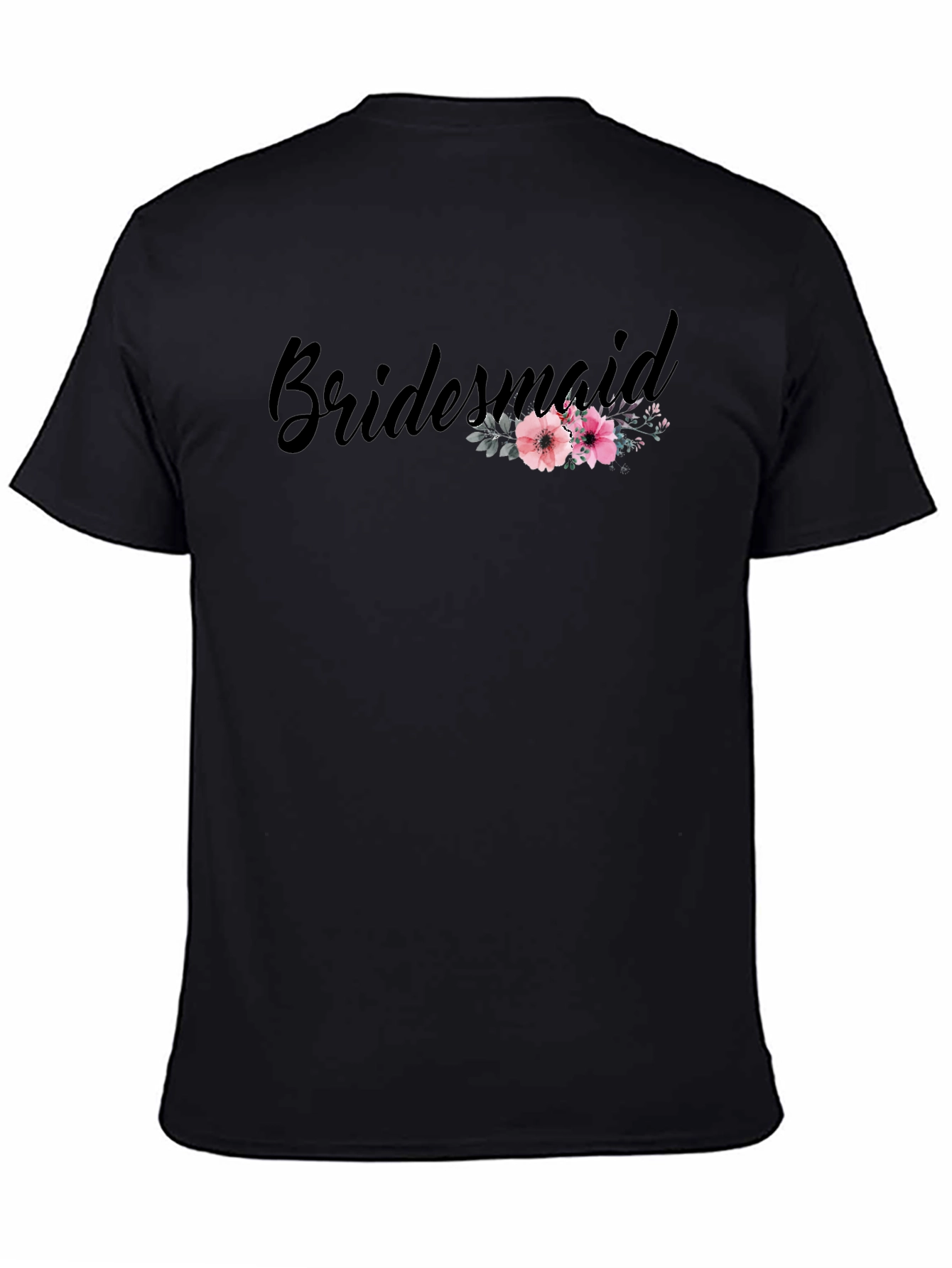 Bridesmaid Floral T-Shirt - Elegant Wedding Party Tee