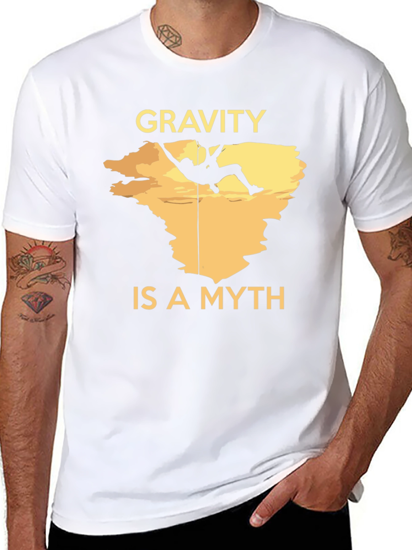 Gravity is a Myth Climbing T-Shirt