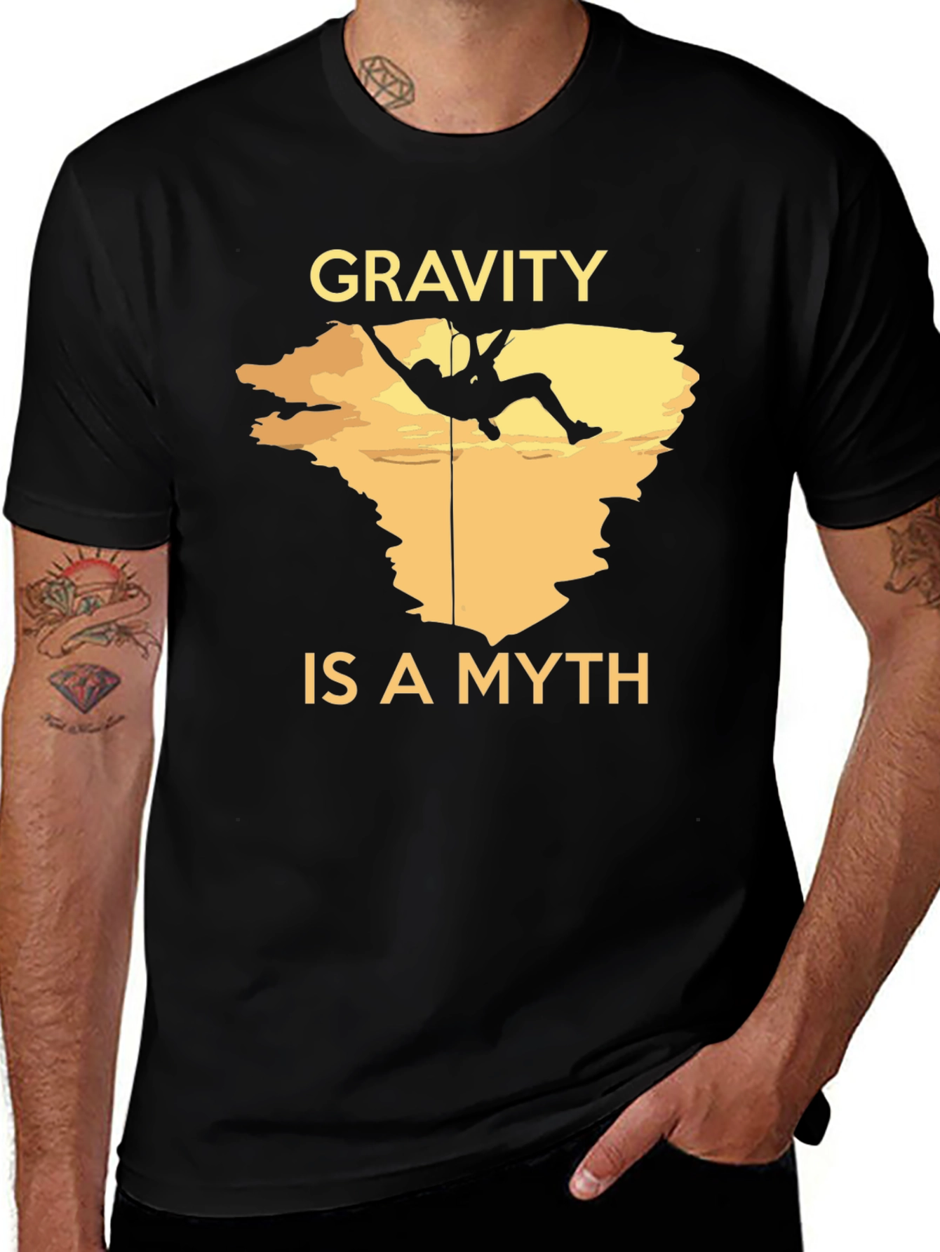 Gravity is a Myth Climbing T-Shirt