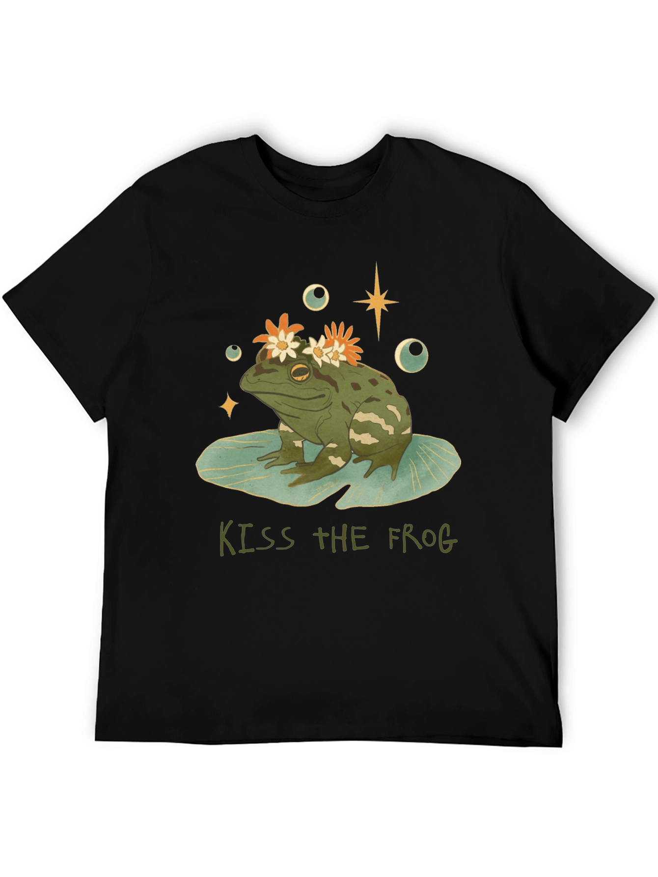 Kiss the Frog Graphic Tee - Quirky Casual Wear