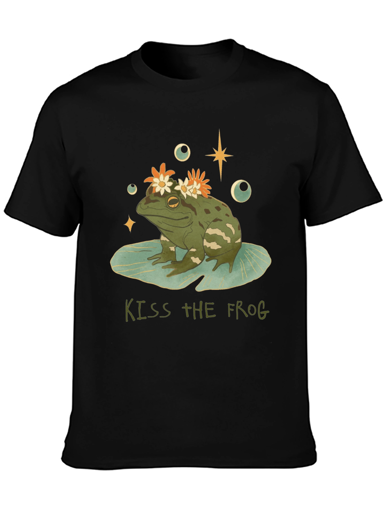 Kiss the Frog Graphic Tee - Quirky Casual Wear