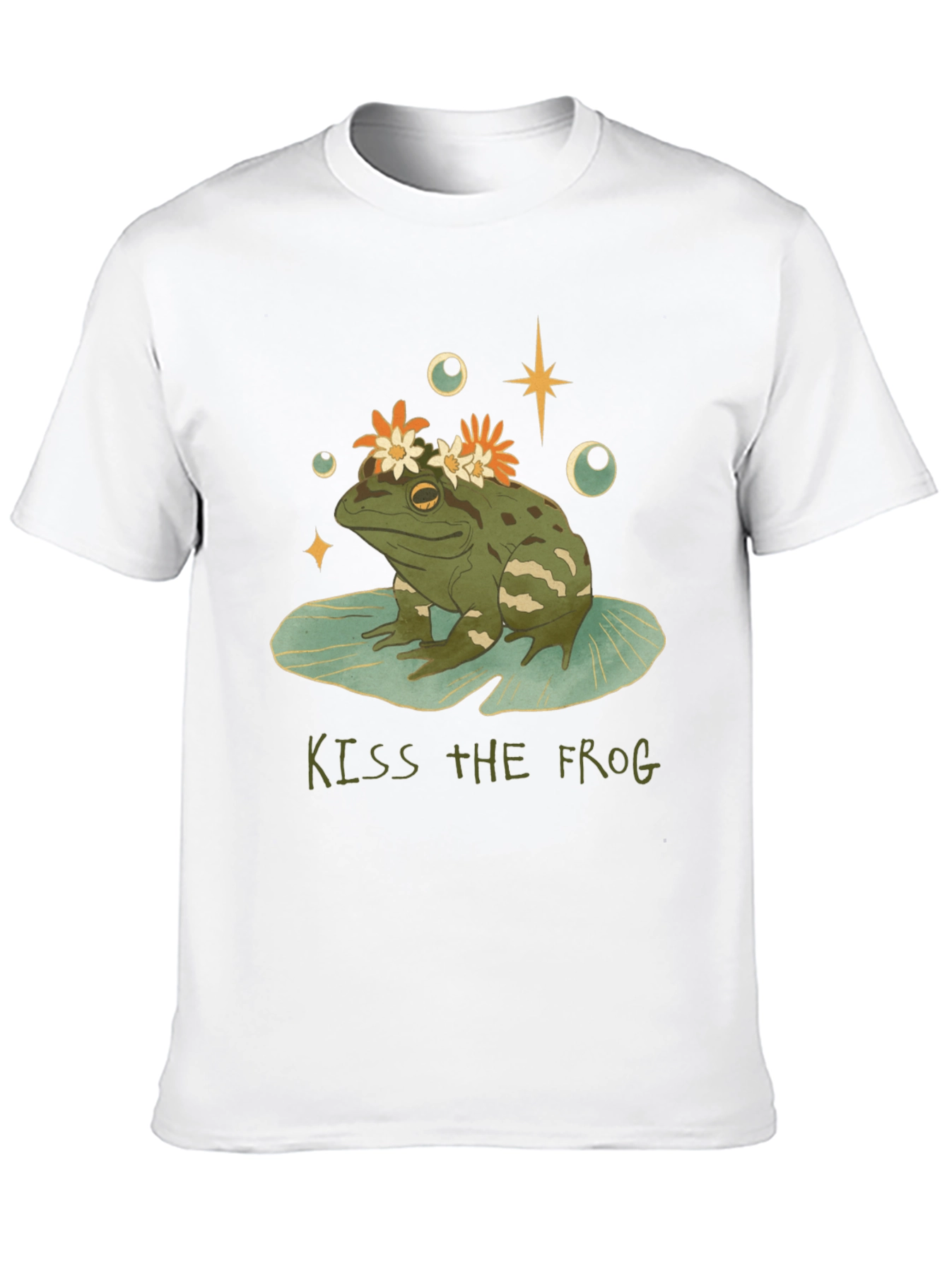 Kiss the Frog Graphic Tee - Quirky Casual Wear